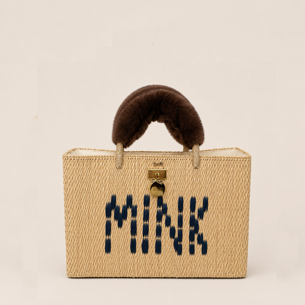 MME. SIGNATURE BASKET + Mink Handle