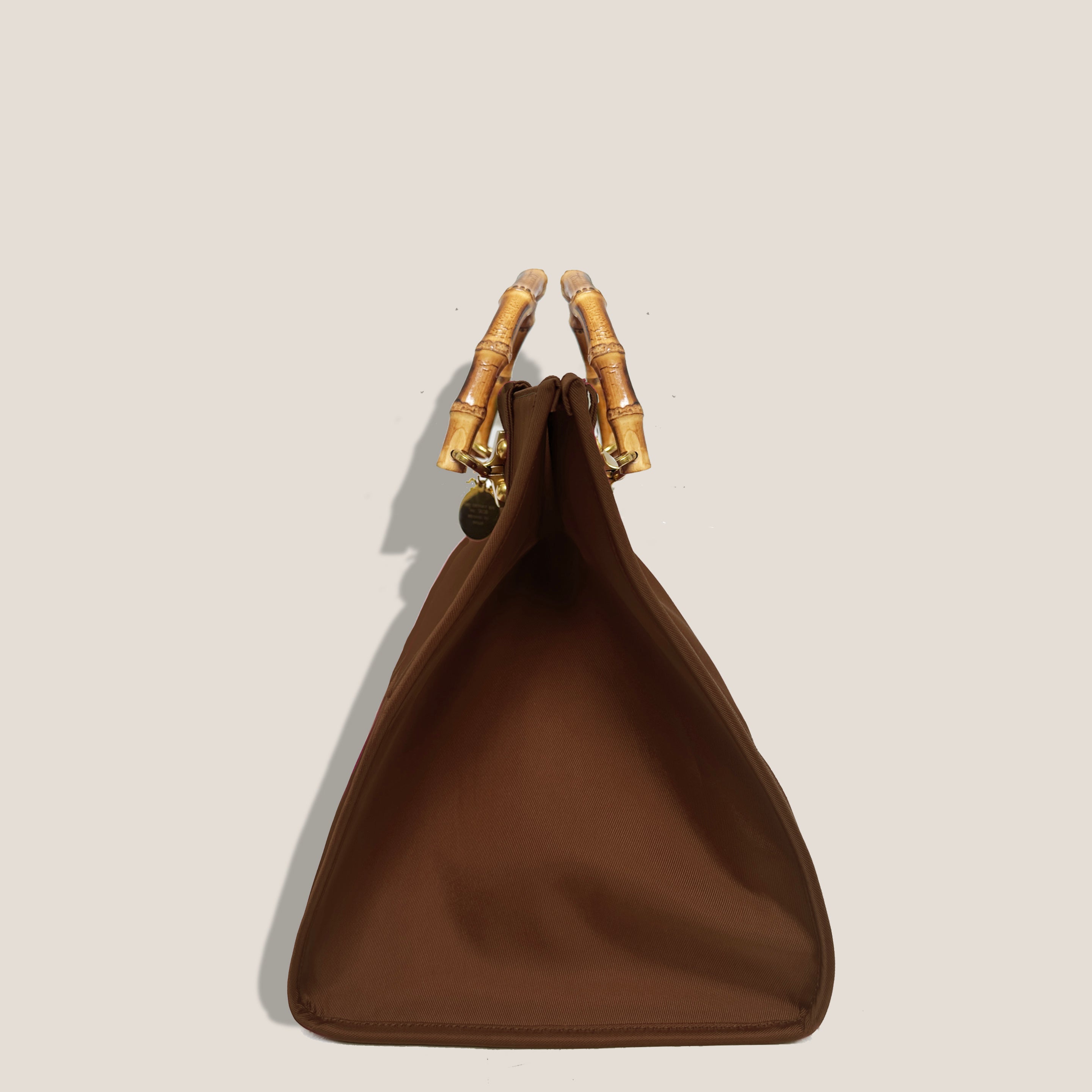 MME. ASTRUD TOTE - SATIN NYLON CHOCOLATE