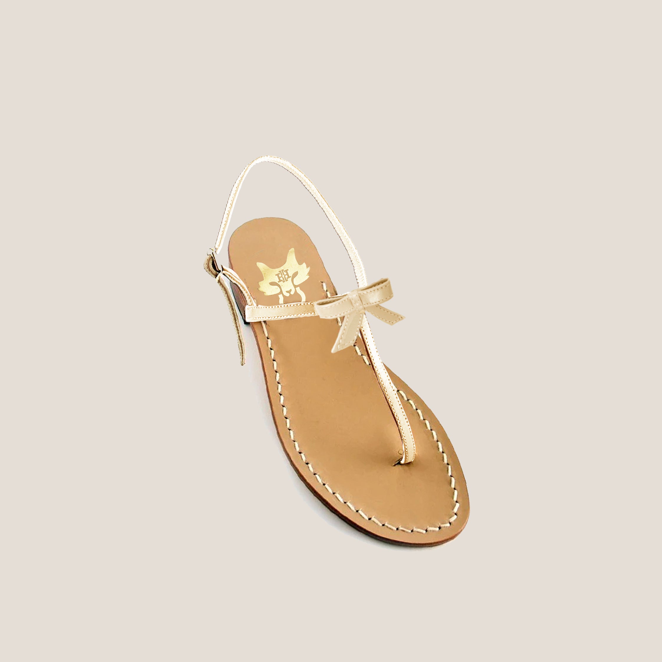 MME.MINK Jackie Sandal - CREME