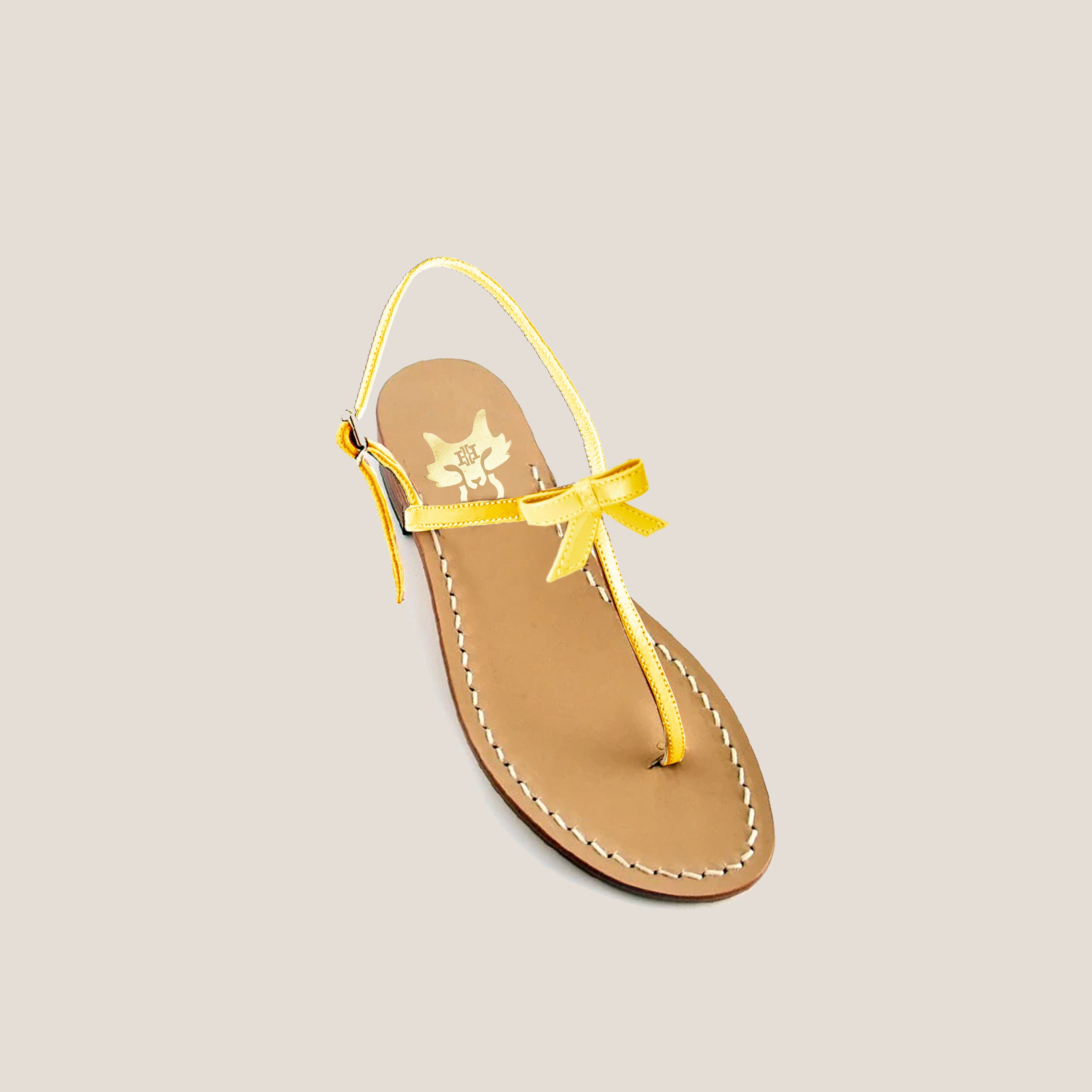 MME.MINK Jackie Sandal - CITRON