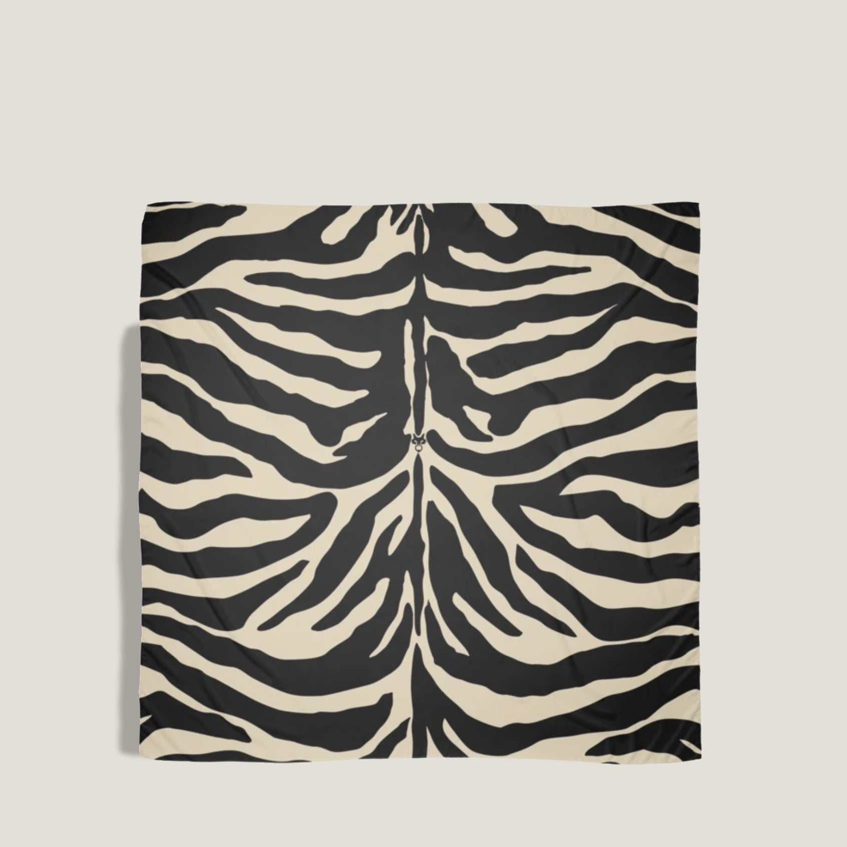 MME. SIGNATURE BEACH SCARF COVERUP - Zebra NOIR