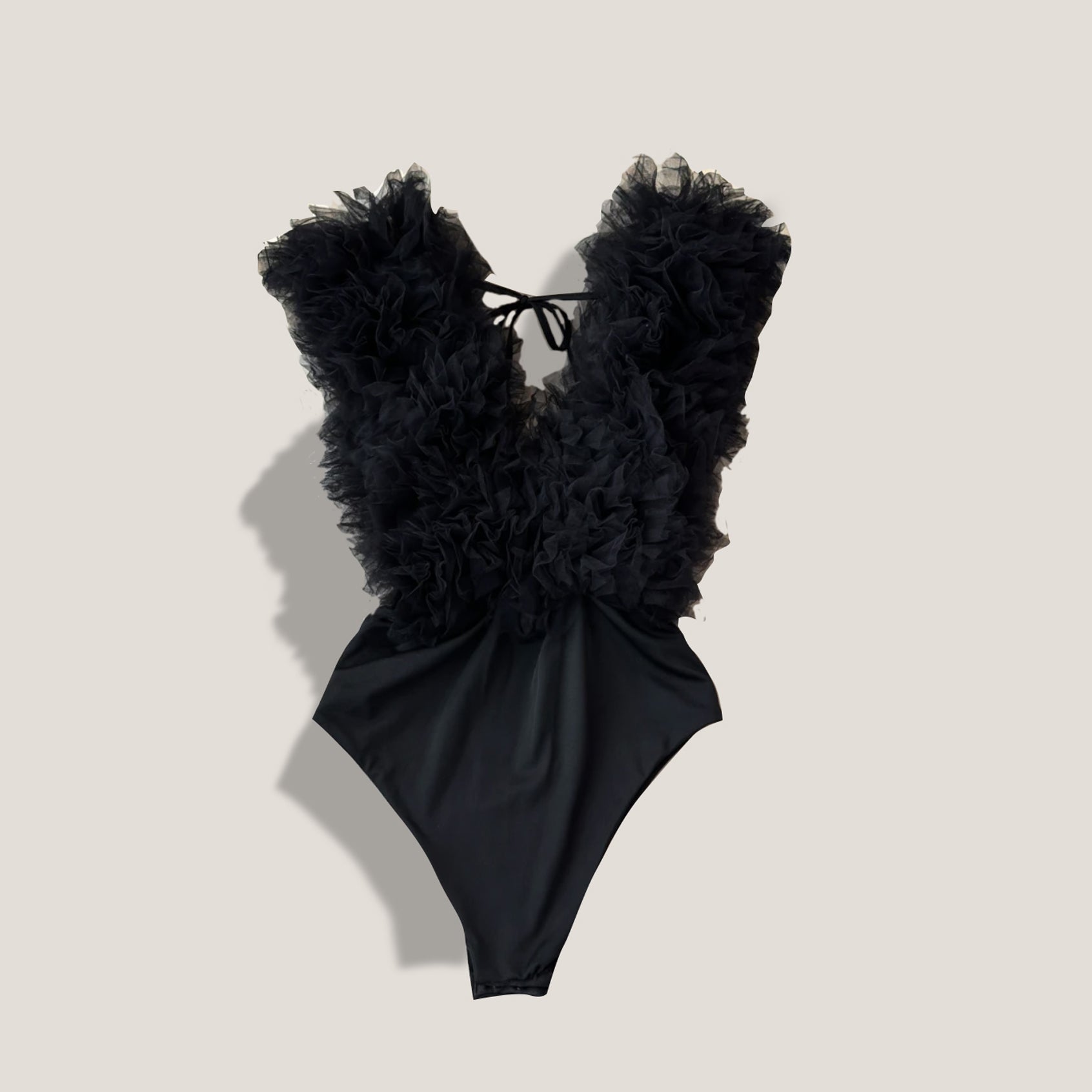 **Limited Edition** “TULLE Summer Dip Swim Suit" - NOIR