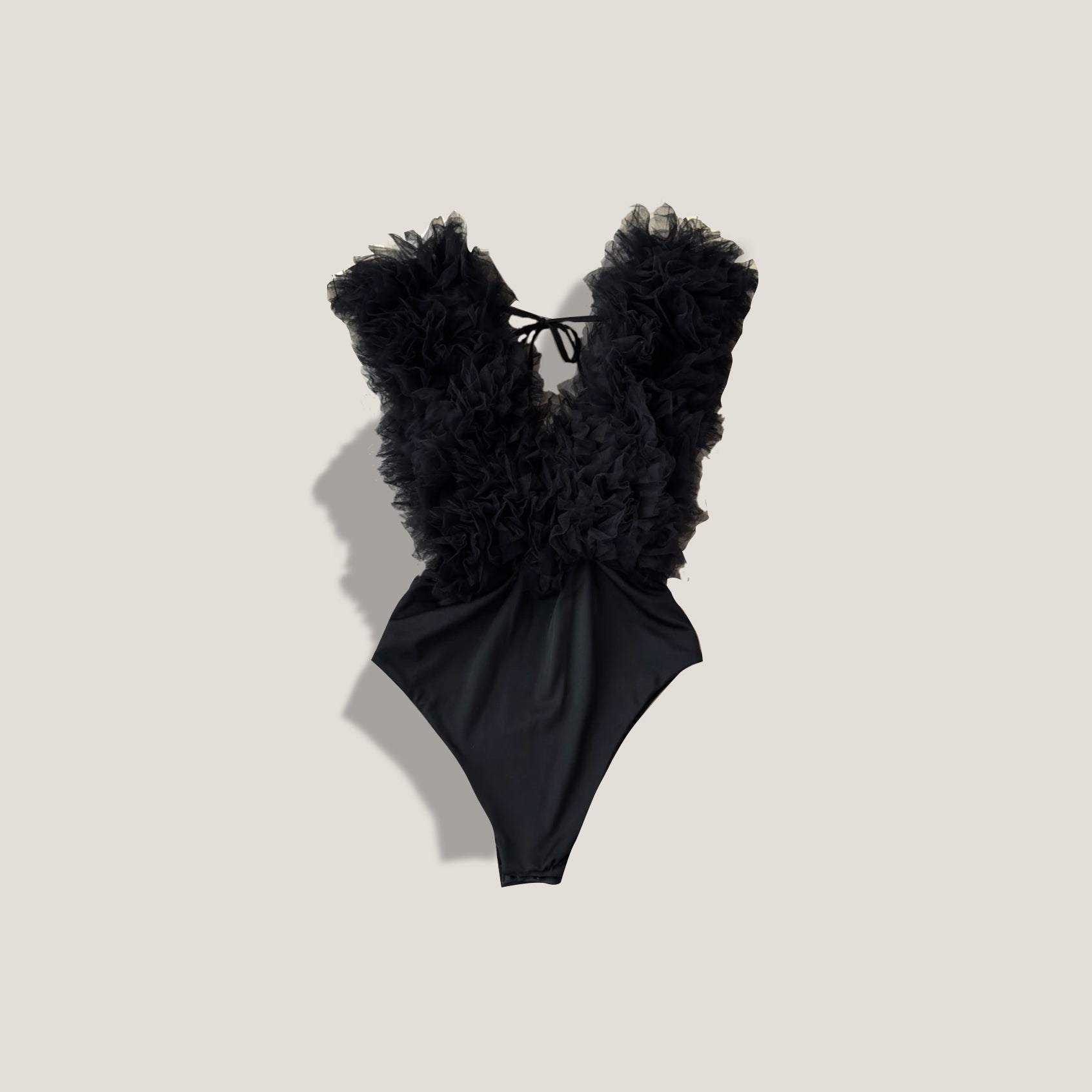 **Limited Edition** “TULLE Summer Dip Swim Suit" - NOIR