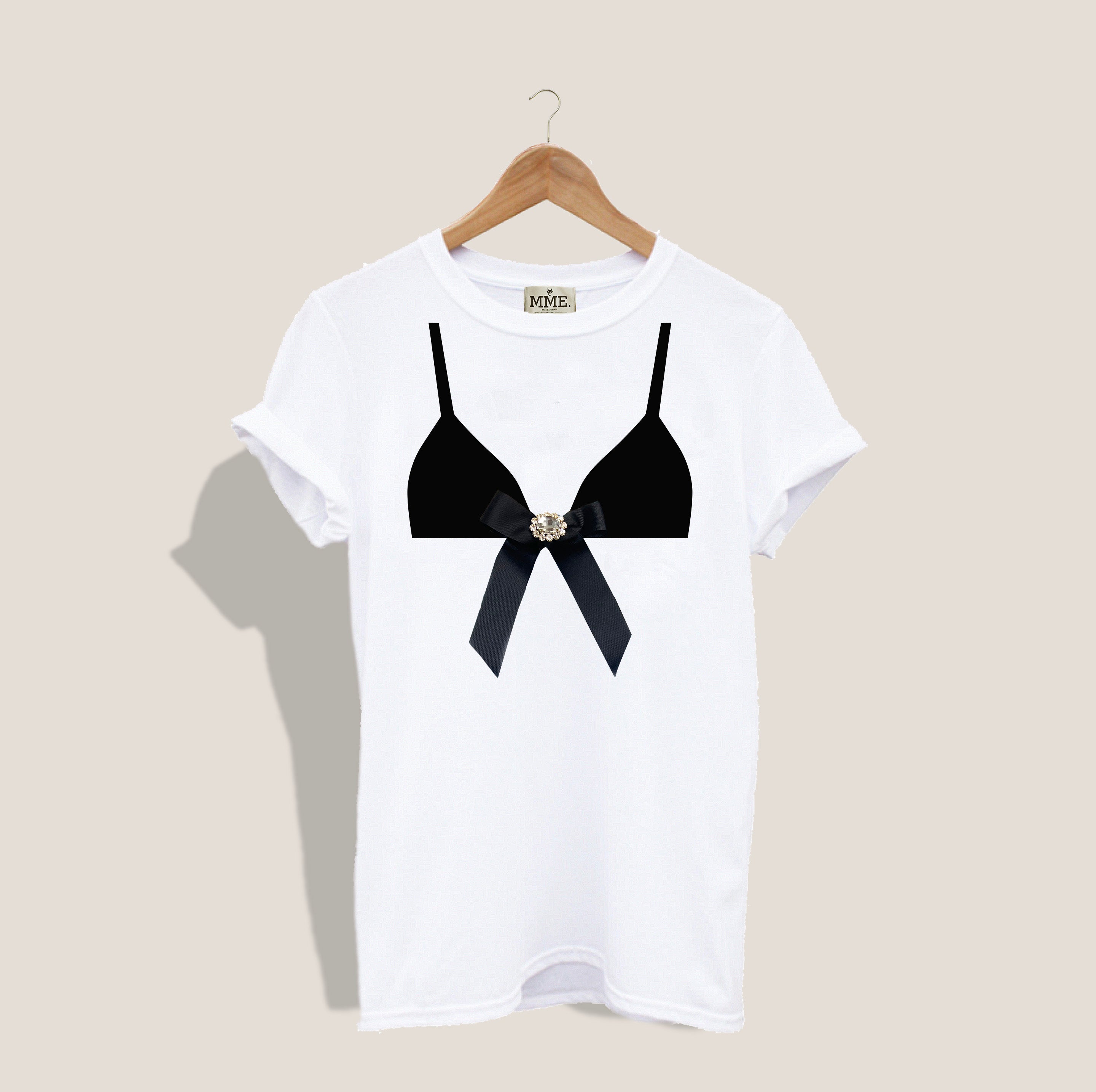 Mink Bow Front T-Shirt Bra