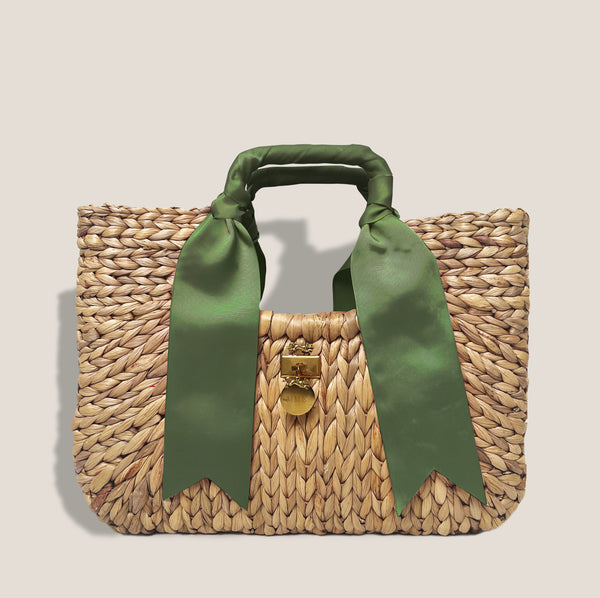 Mme.MINKMME. FOREVER HOLIDAY BENTLEY TOTE -  MOSS
