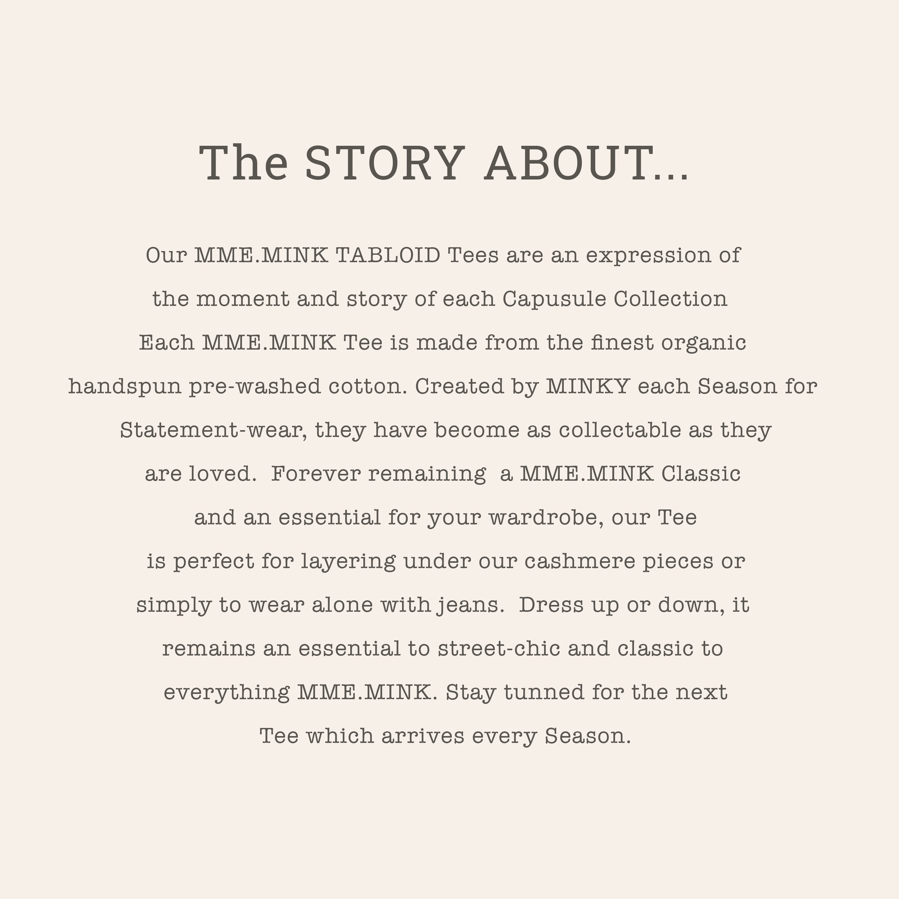 MME. BLUE JEAN MILLIONAIRE Tee