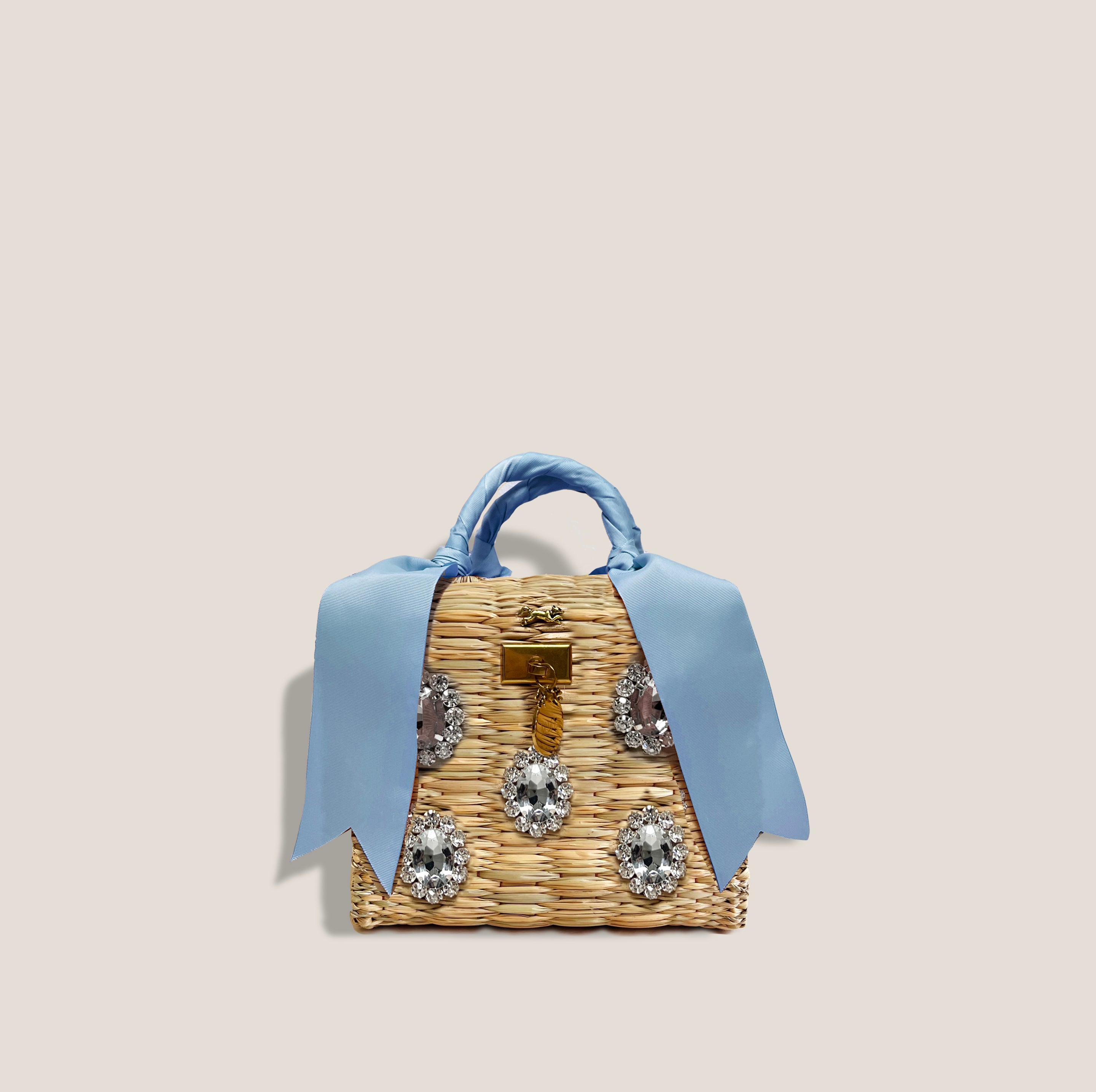 THE GIGI MINI BASKET - CORNFLOWER