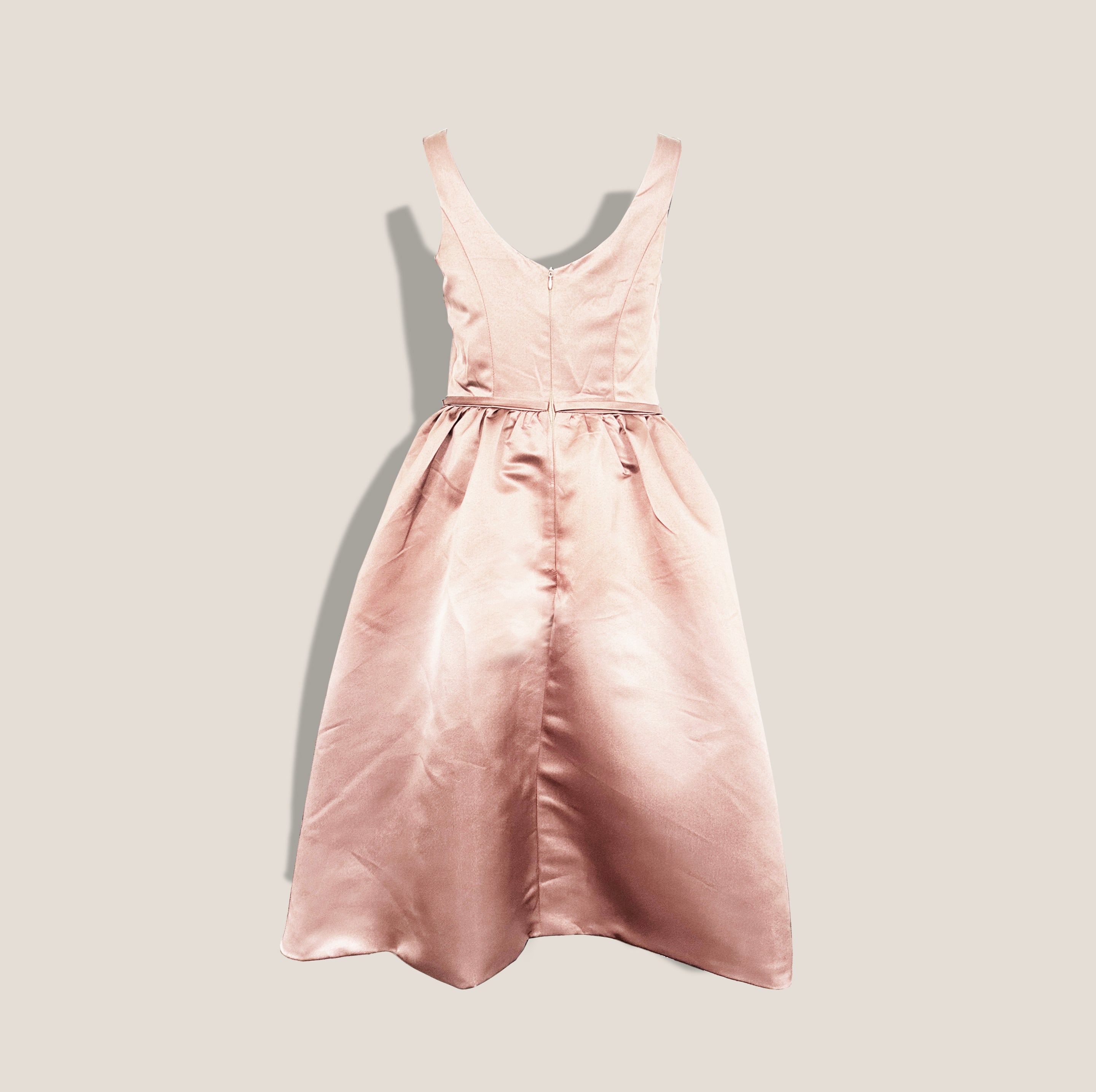 MME.MINK SCALA DRESS - BARELY PINK
