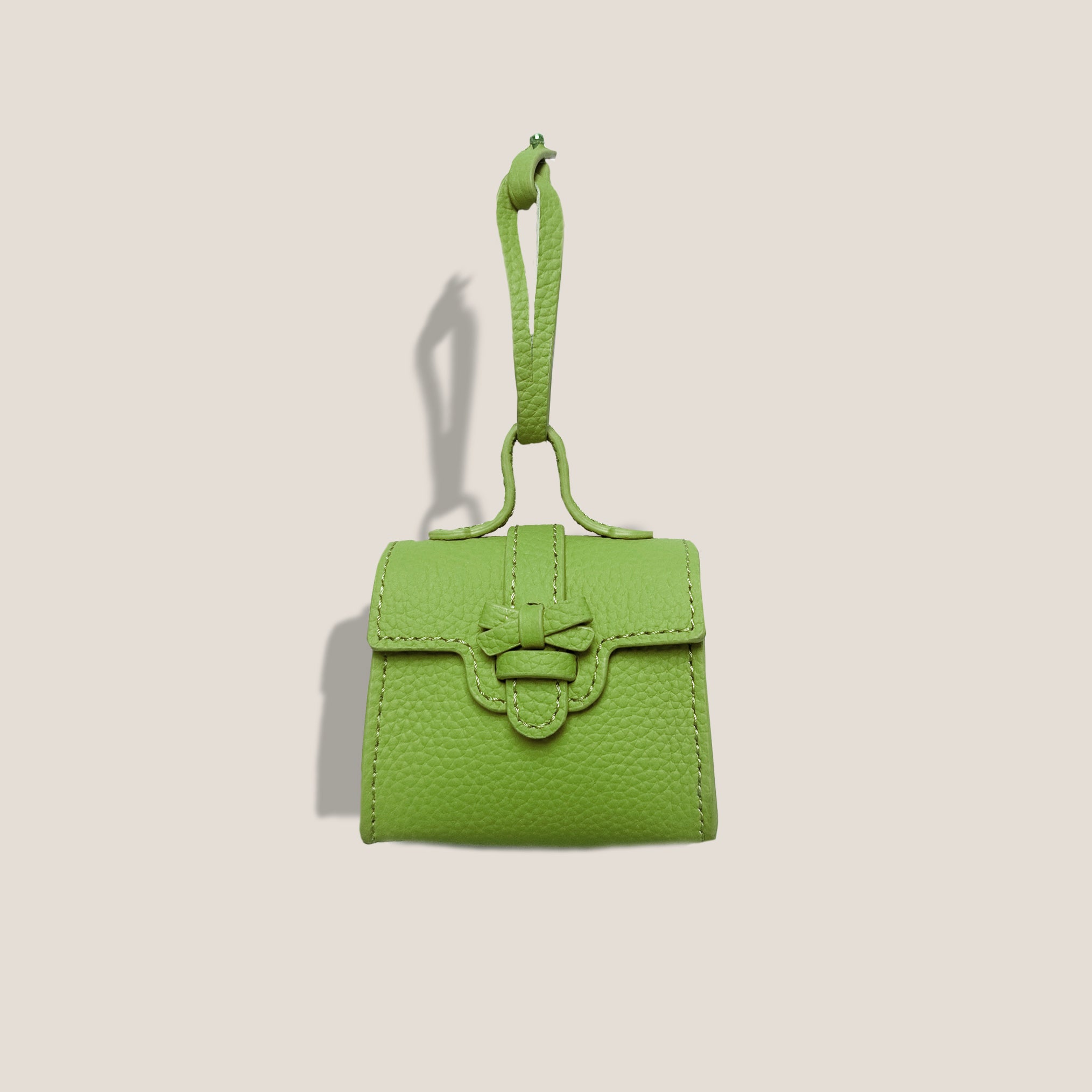 MME. BABY CARLTON BOW BAG - MATCHA