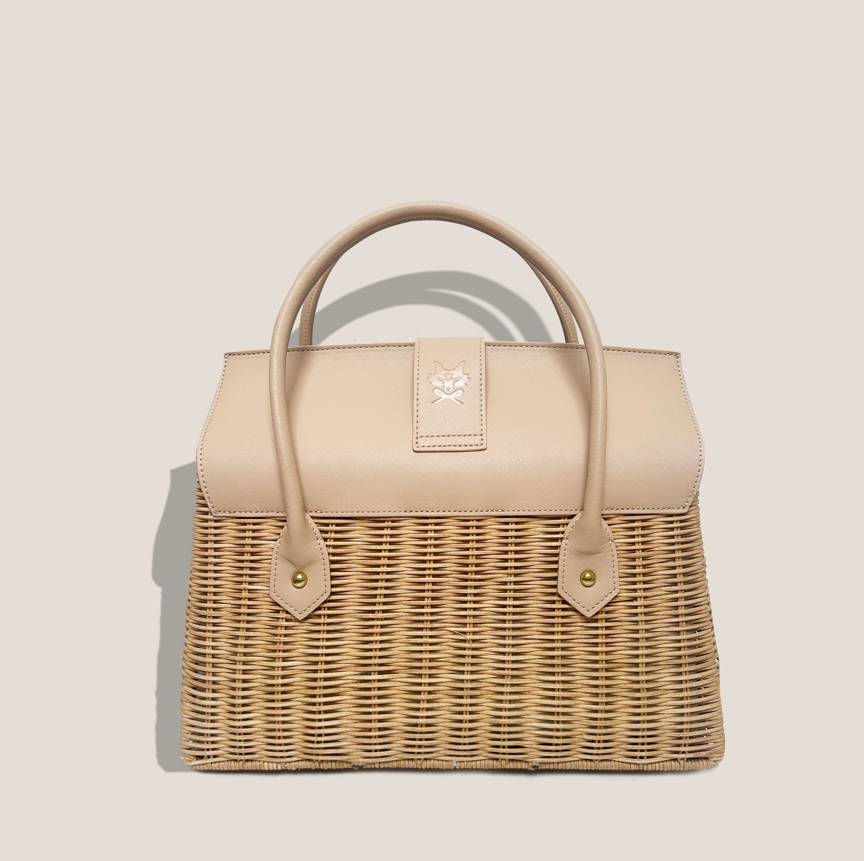 THE ONASSIS 35 BASKET - NUDE