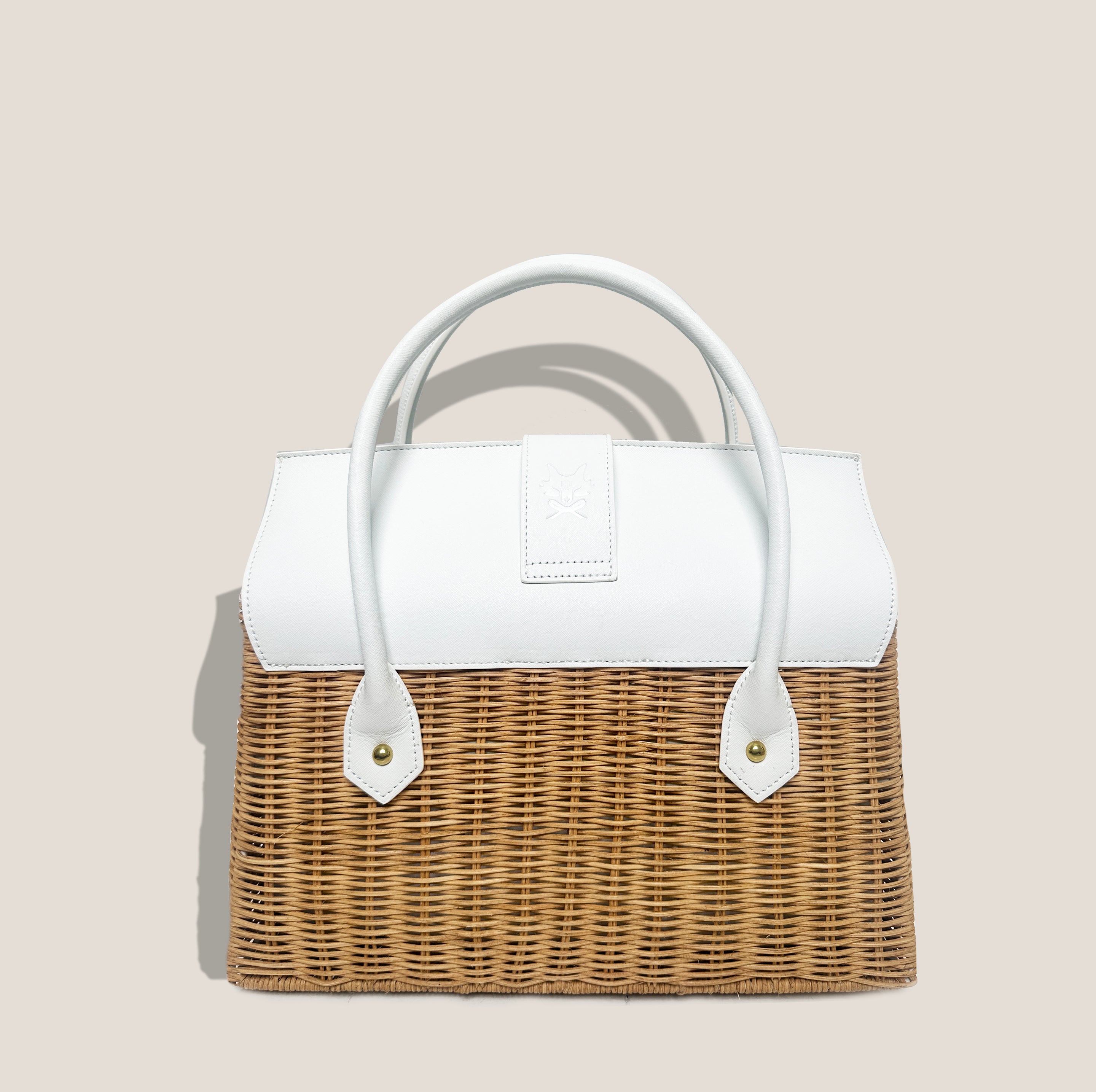THE ONASSIS 35 BASKET - BLANC