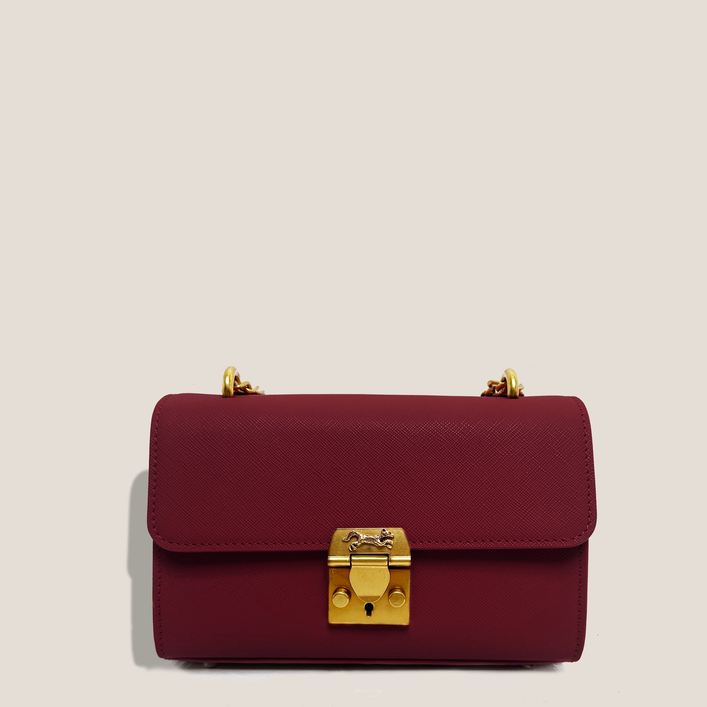 MME. BELGRAVIA CLUTCH - BURGUNDY