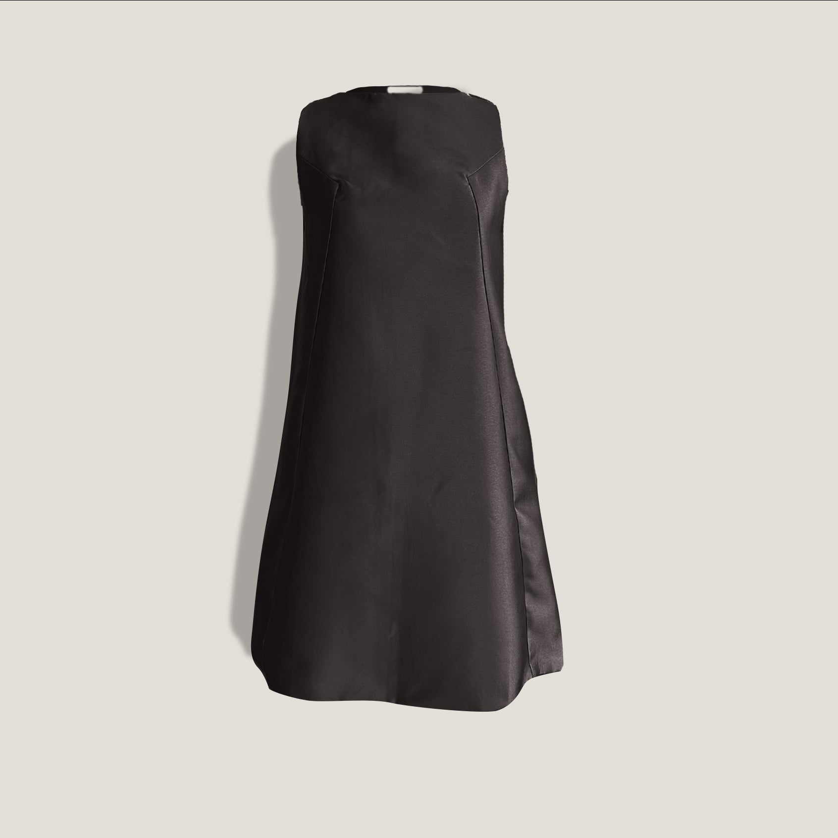 MME.MONACO CAPELETTE DRESS - NOIR