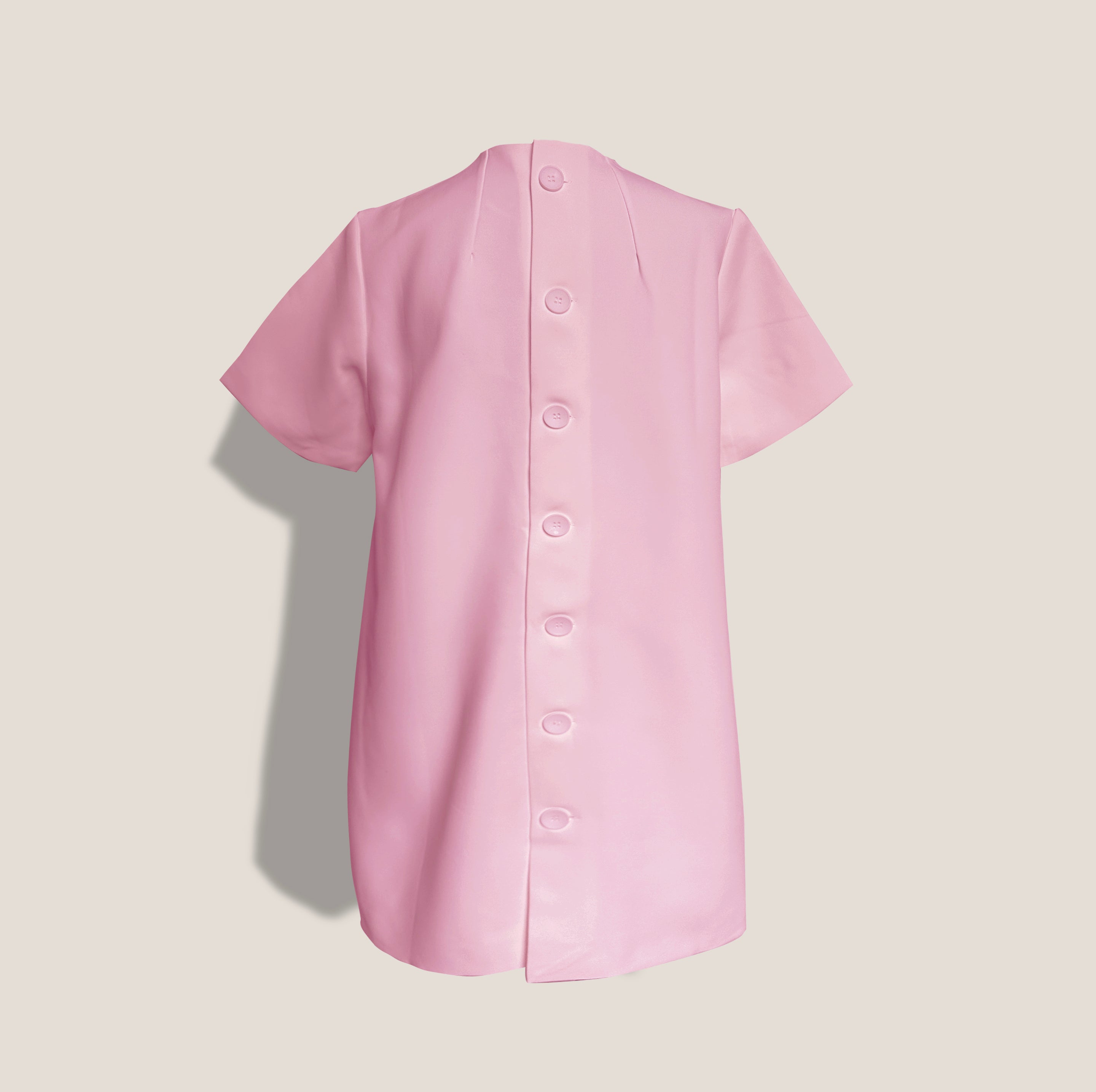 MME. CARLTON MINI BOW DRESS - PINK