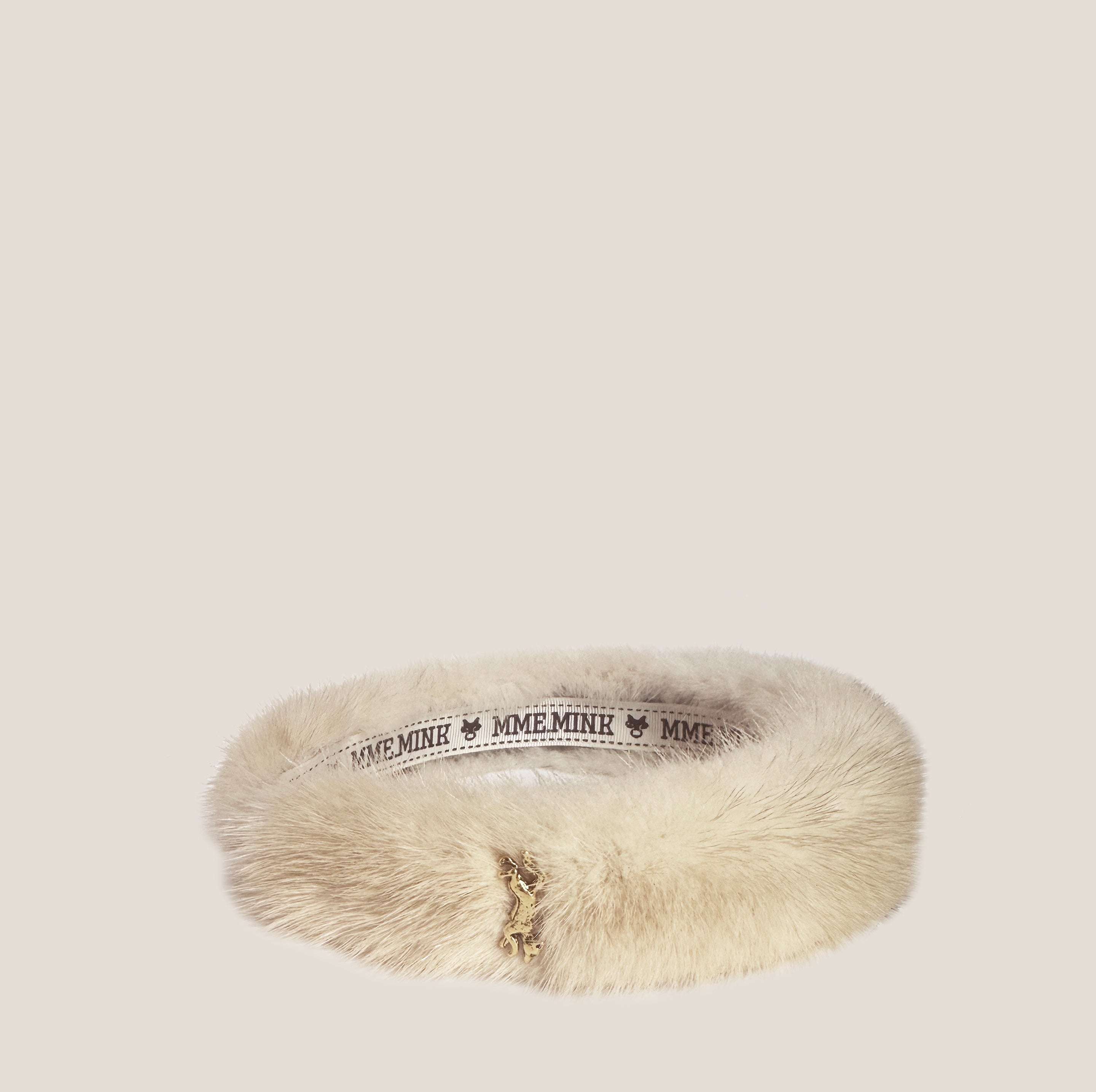 MME.MINKY HEAD BAND - Ermine