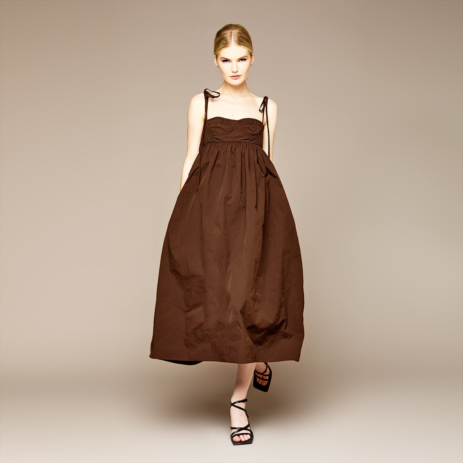 MME. ROYCE Dress - COGNAC