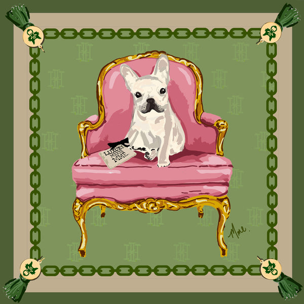 Mme.MINKMME. SIGNATURE SCARF - FRENCHIE