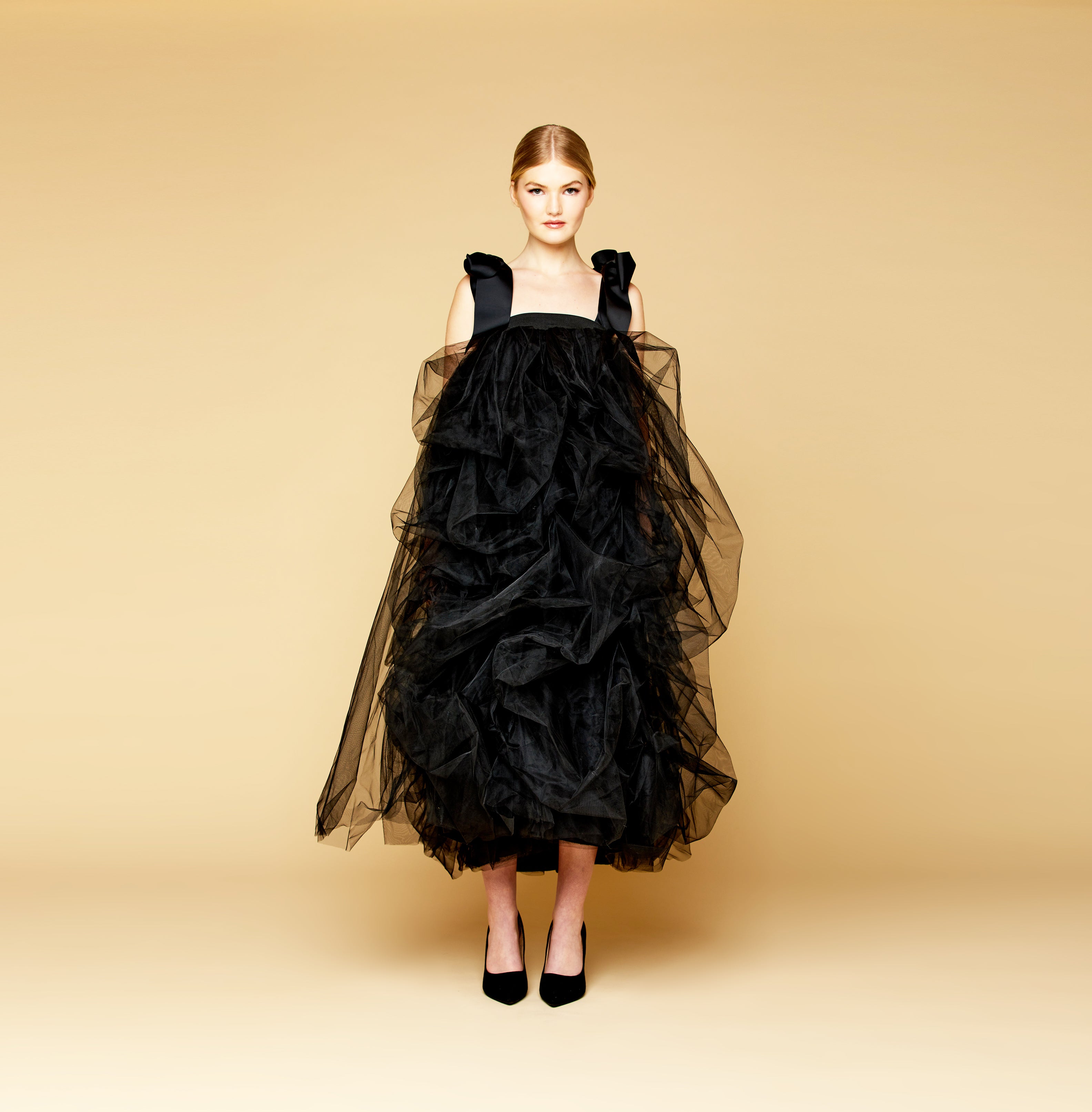 MME. VENDOME TULLE Dress - NOIR