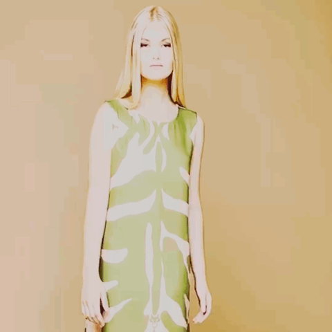 MME. "ZEBRA" Garden Dress - ENVY GREEN