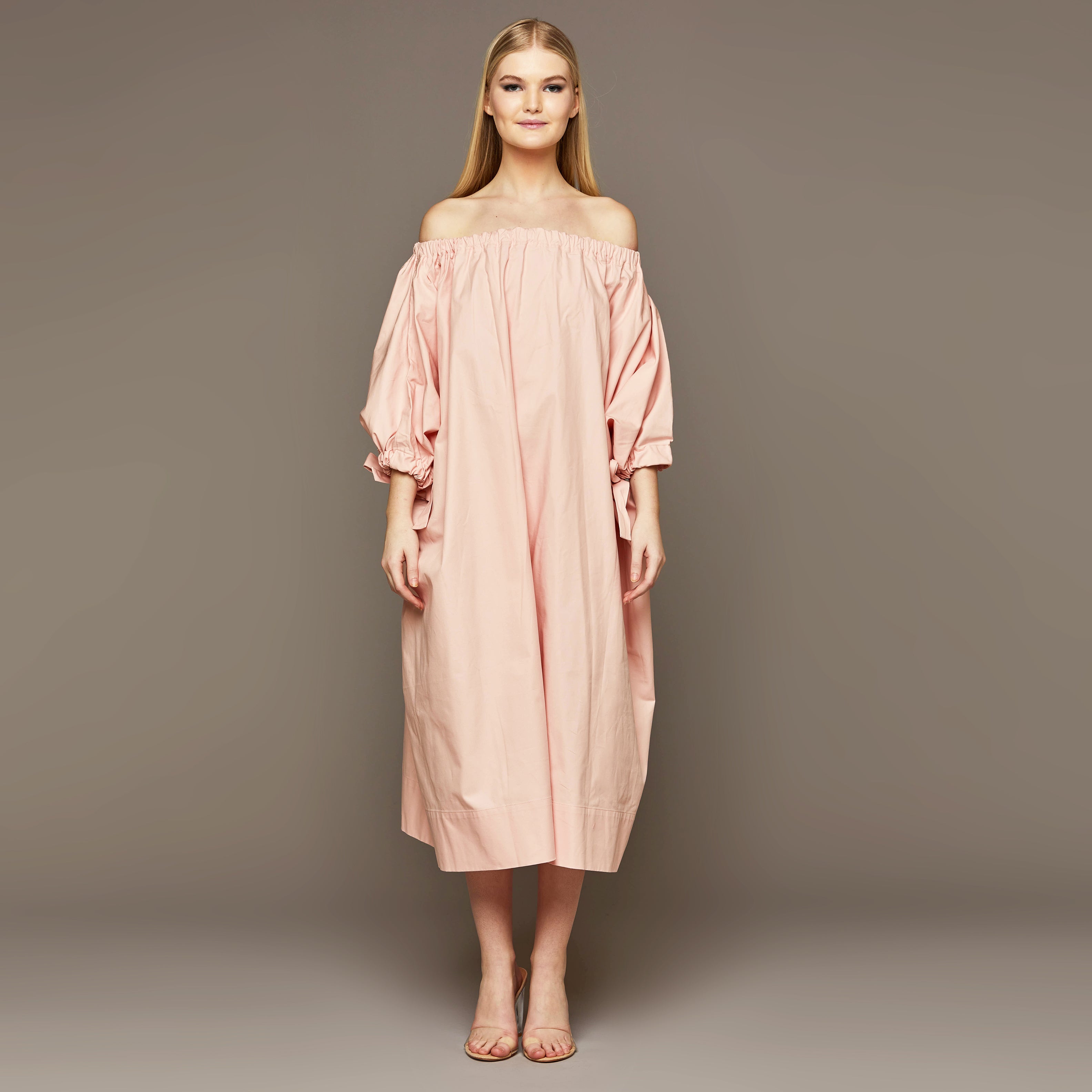 MME. CAPRI Dress - BARELY PINK