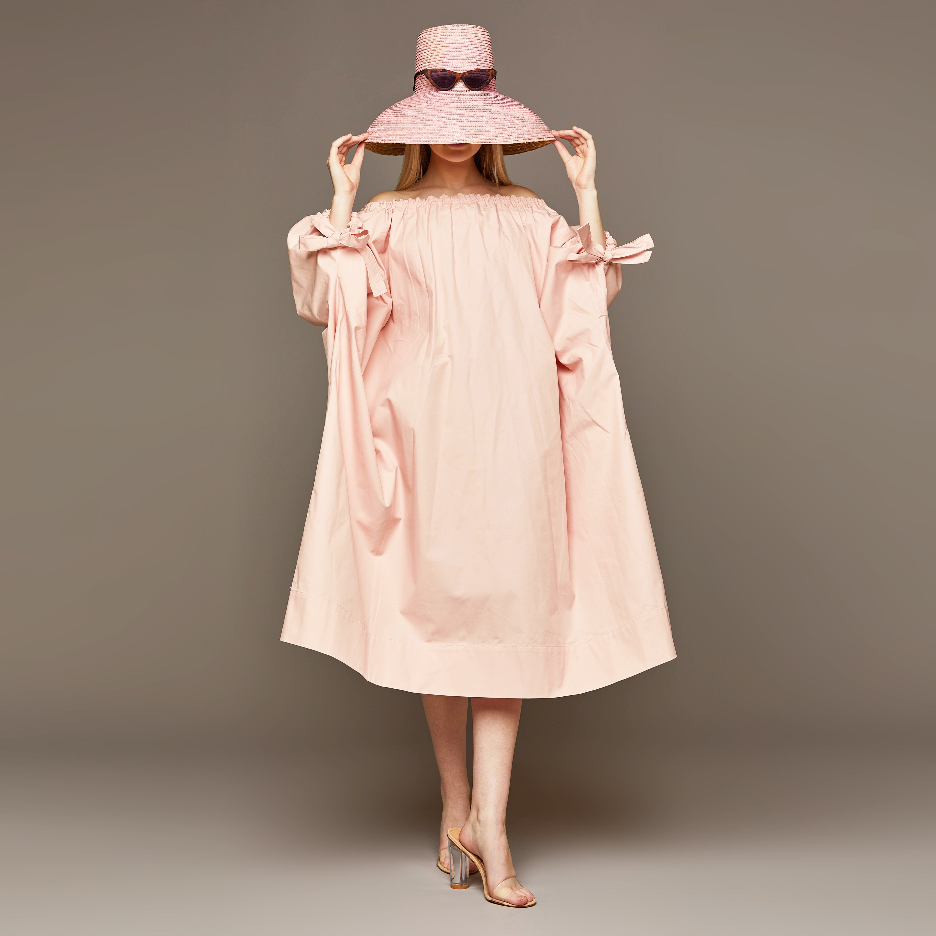 MME. CAPRI Dress - BARELY PINK