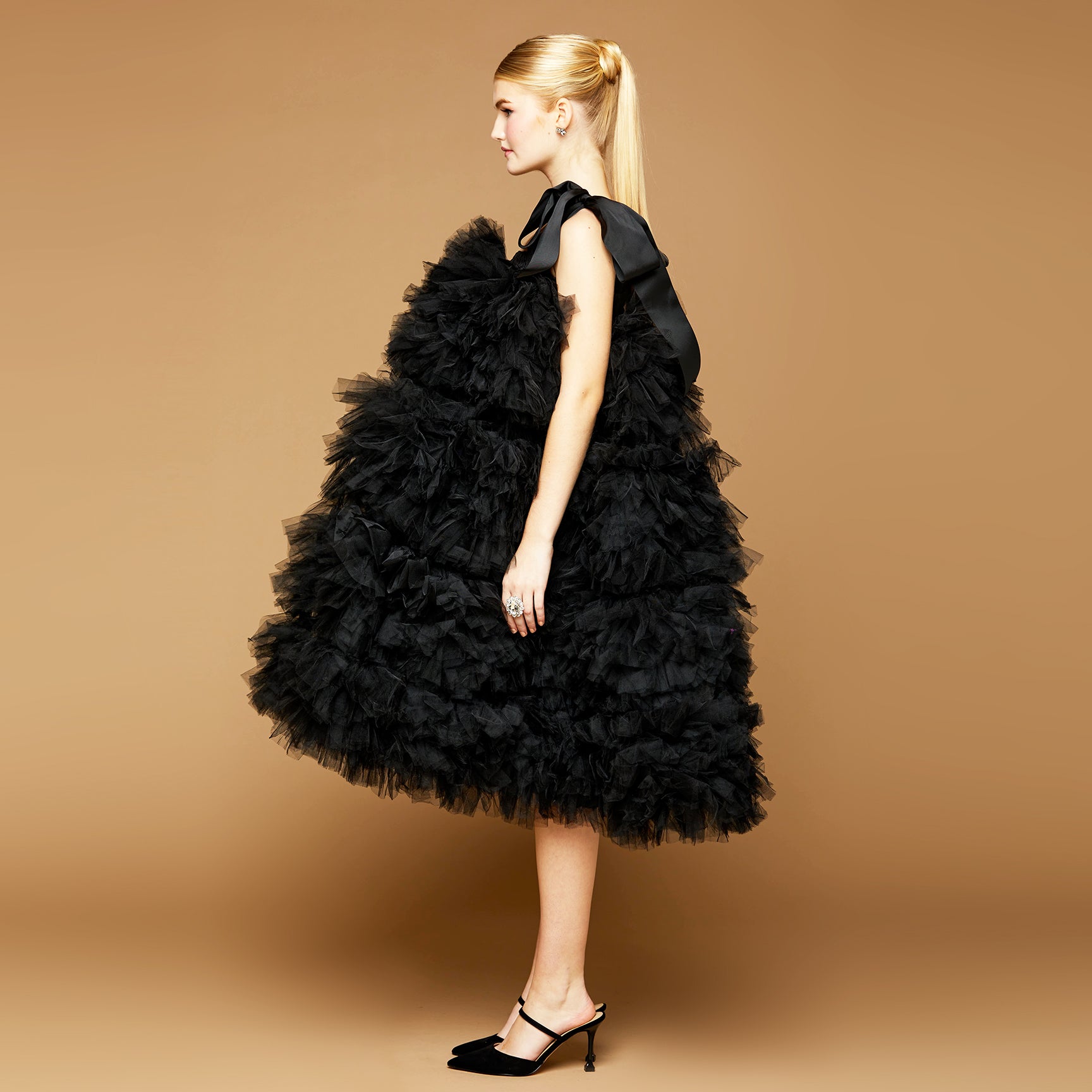 MME. DOME Dress - NOIR