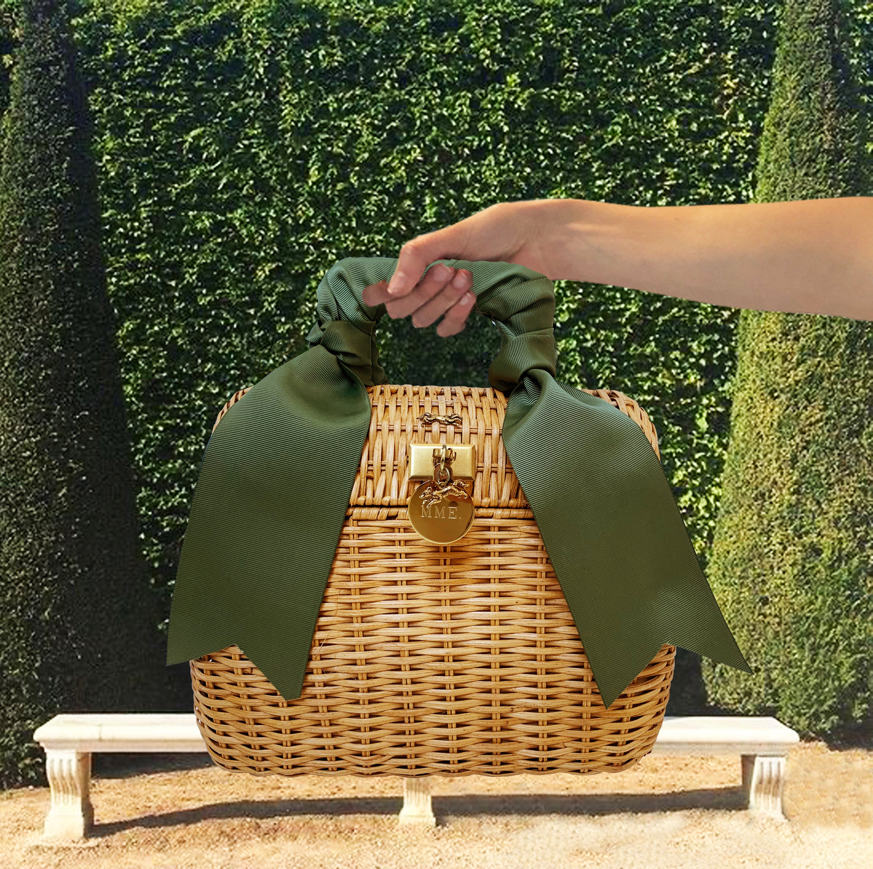 The MME. CROQUET Tote -MOSS