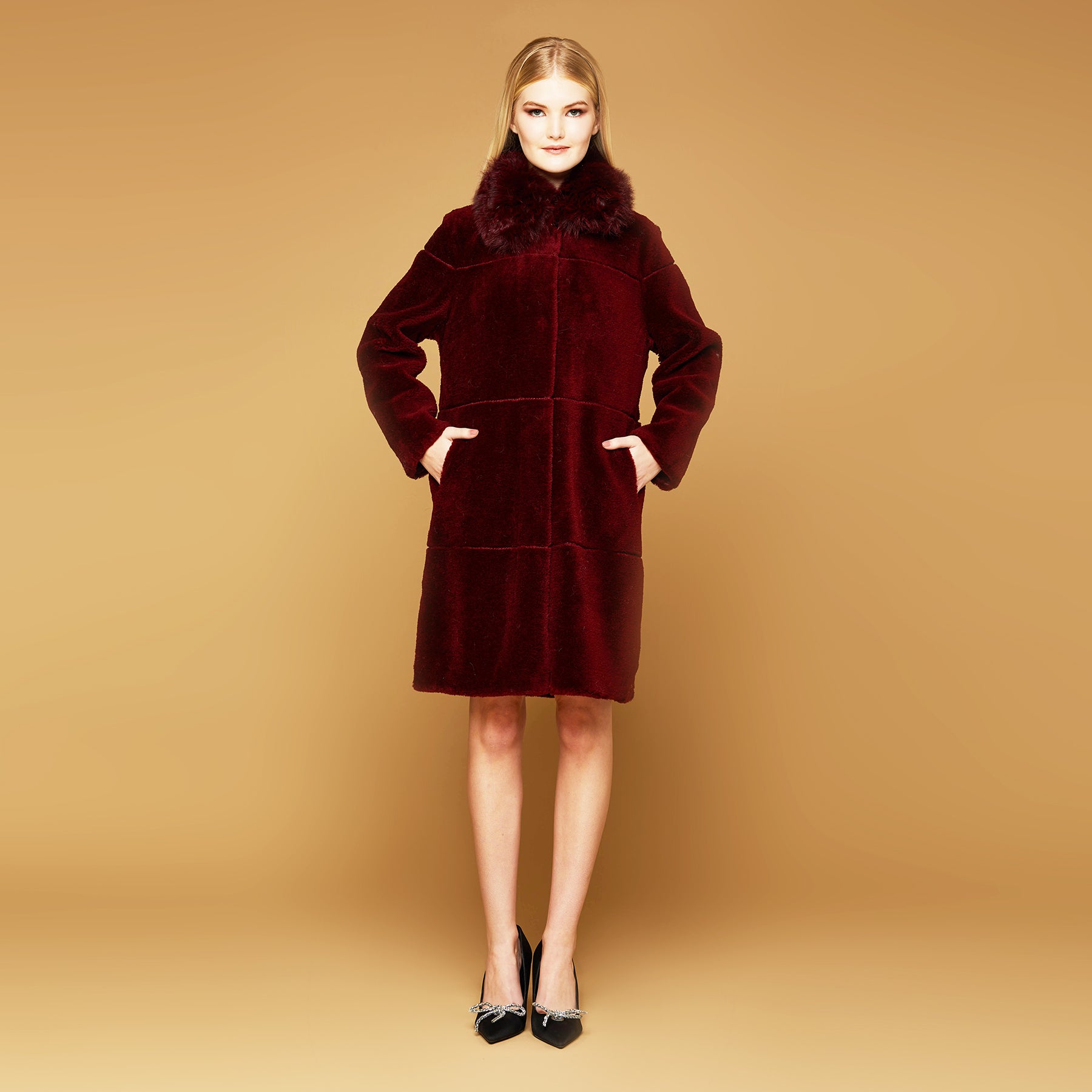 MME. TURLINGTON COAT - ROUGE