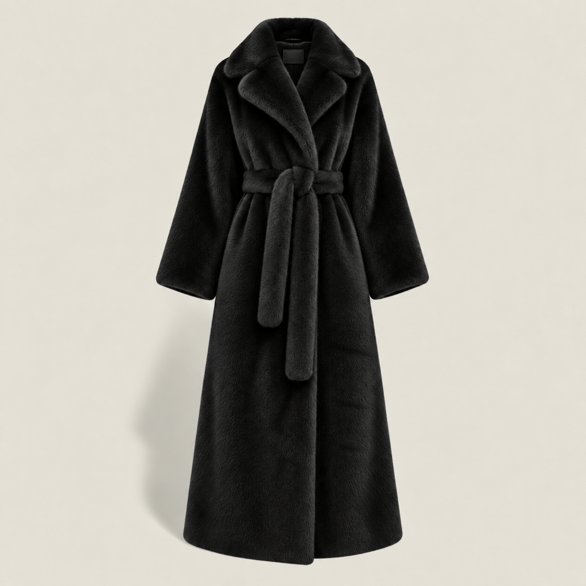 MME. KENNEDY FUR COAT - NOIR