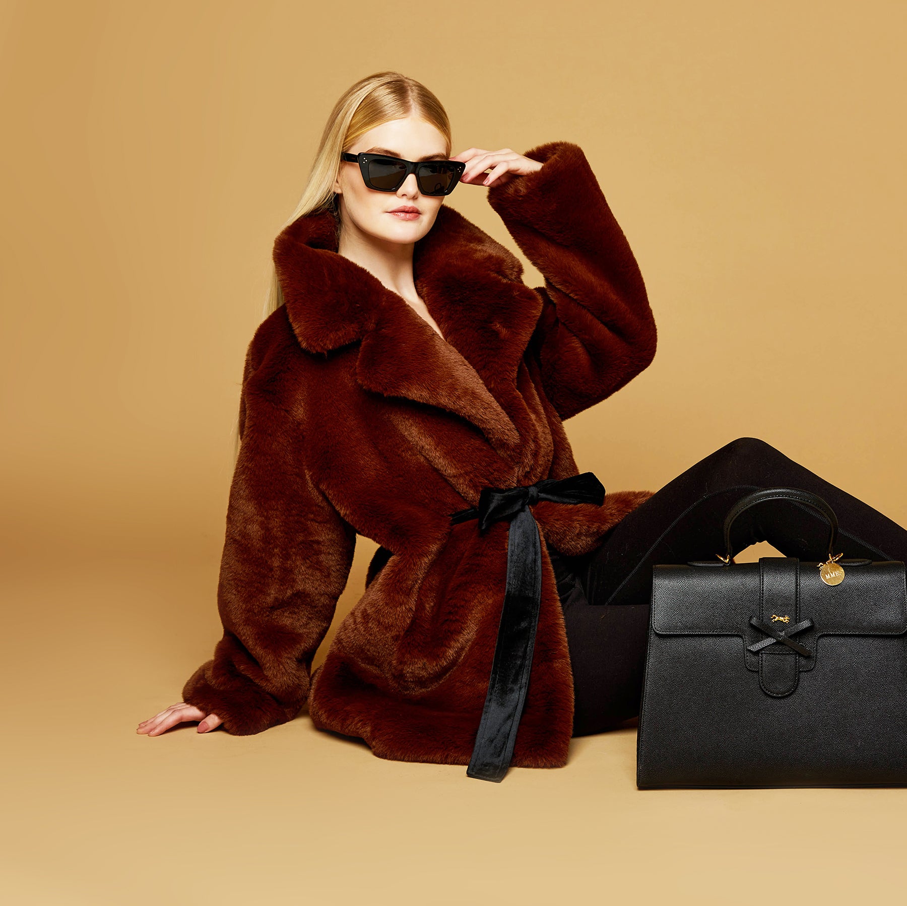 MME. DARCY - Collar Jacket - COGNAC – Mme.MINK