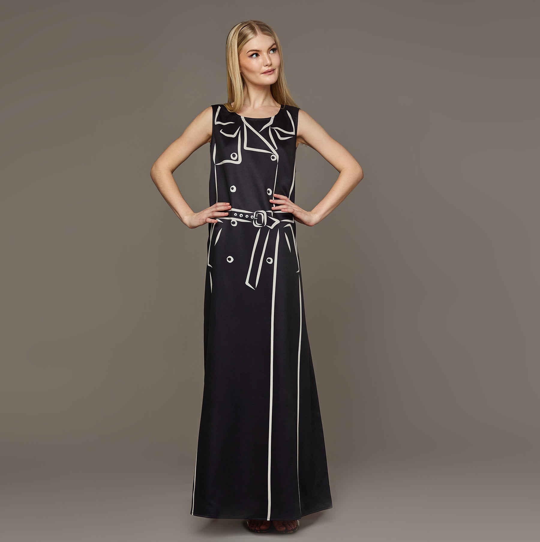 MME. "TRENCH" Garden Dress - NOIR*