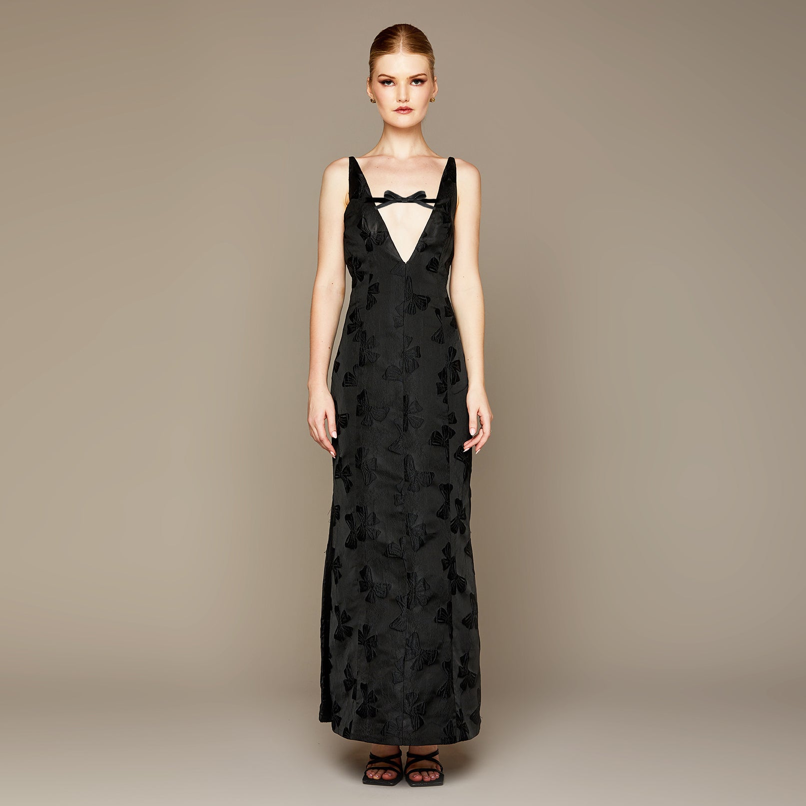 MME.MINK CIGARETTE DRESS - NOIR