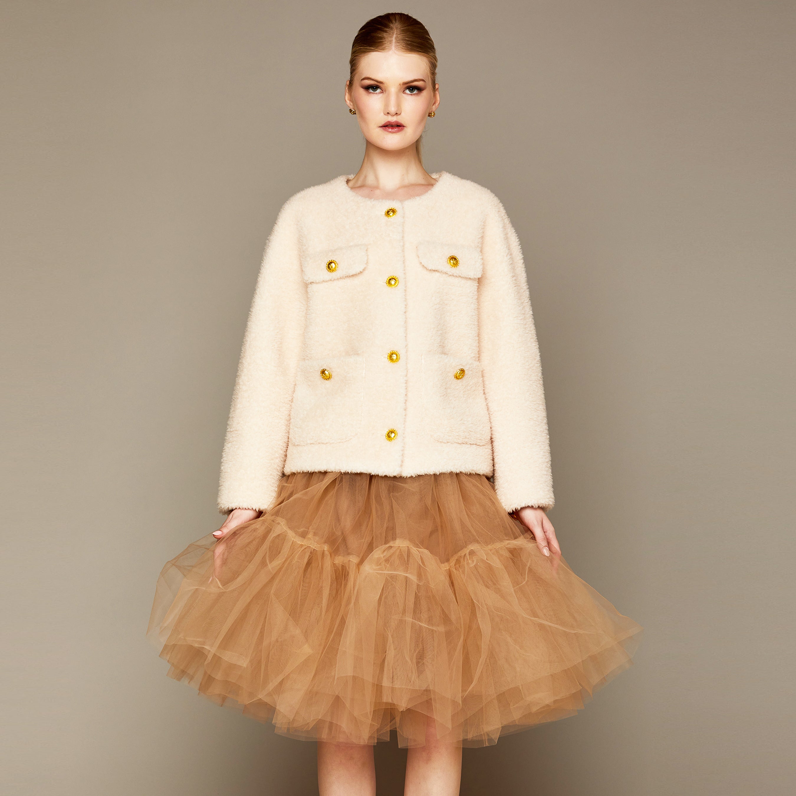 MME. EMILY JACKET - CREME