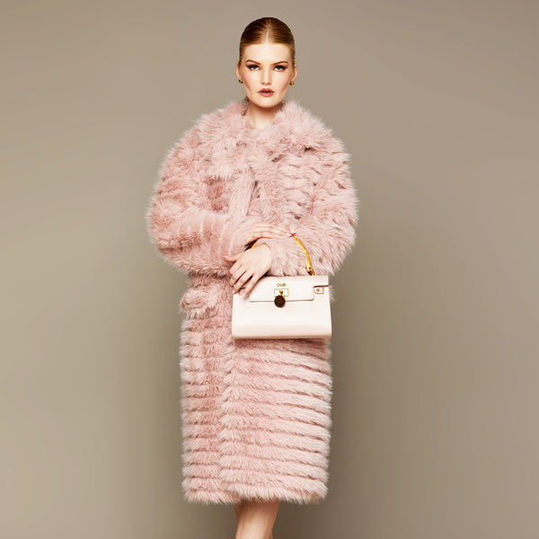 Mme.MINKMISS MINKY COAT - ROSE