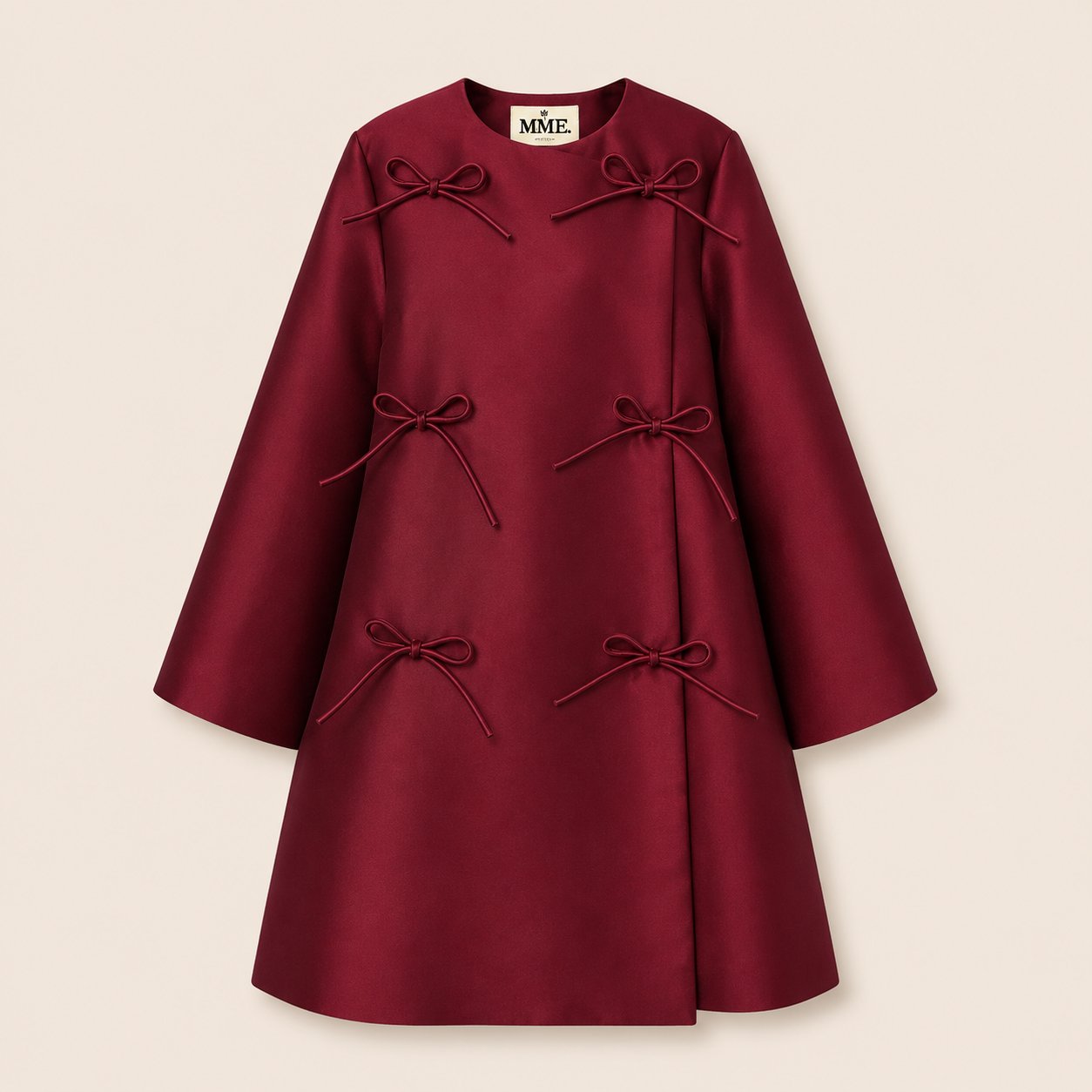 MME. LULU DRESS - BURGUNDY