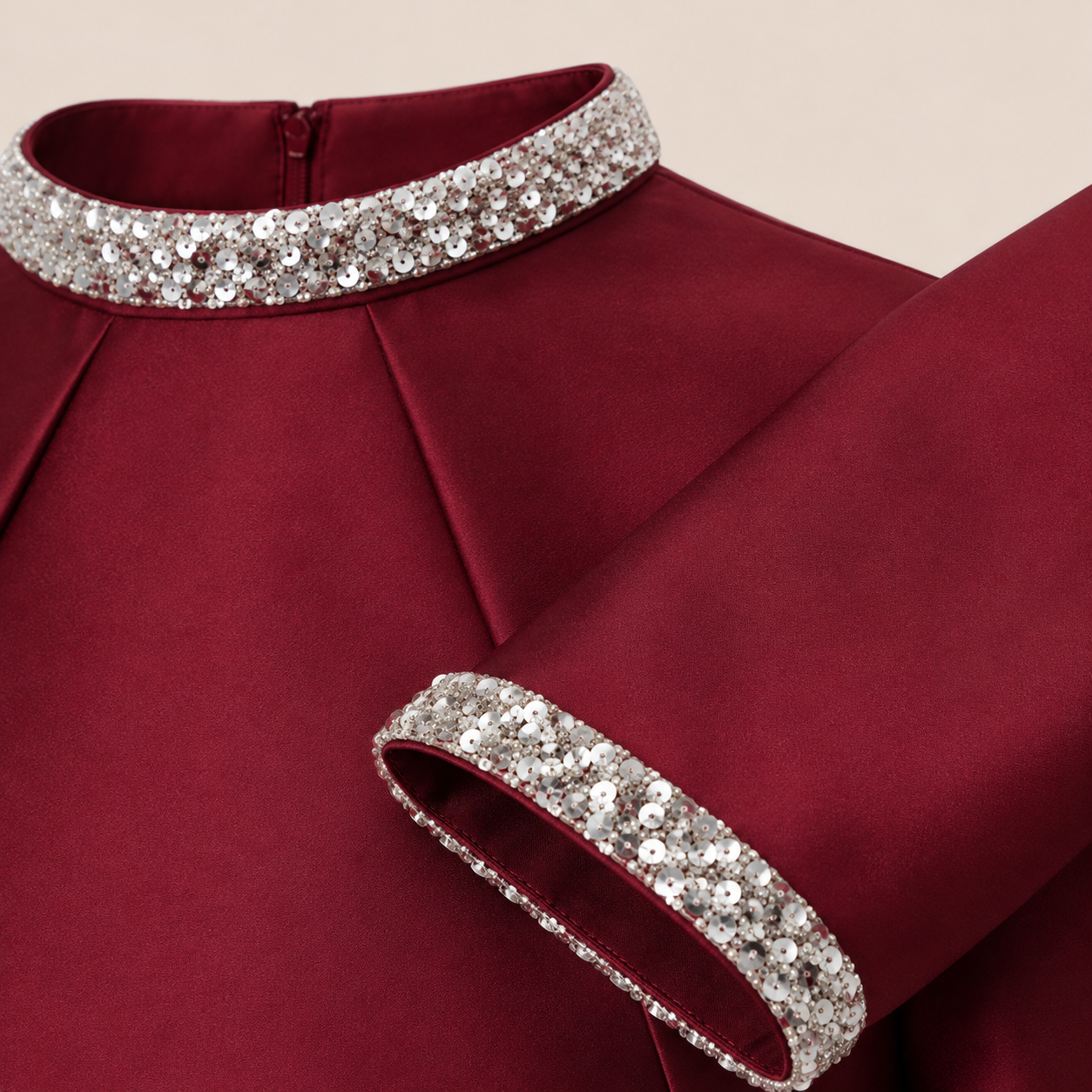 MME. MUMU Dress - BURGUNDY