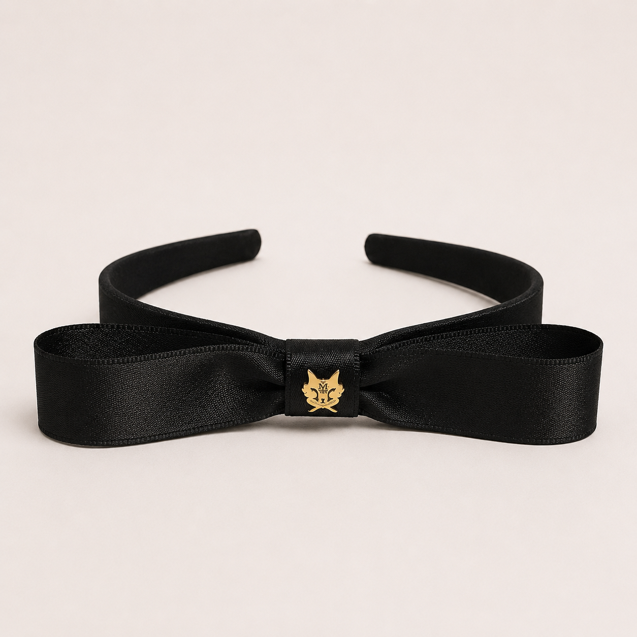 MME. SIGNATURE BOW Satin Headband