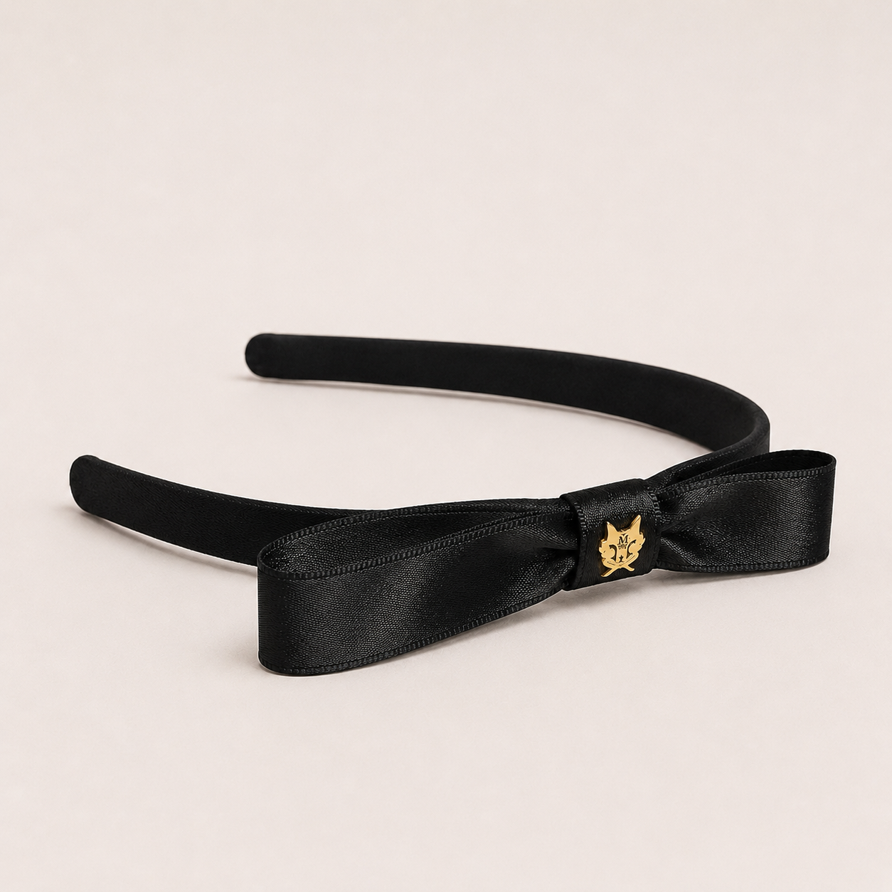 MME. SIGNATURE BOW Satin Headband