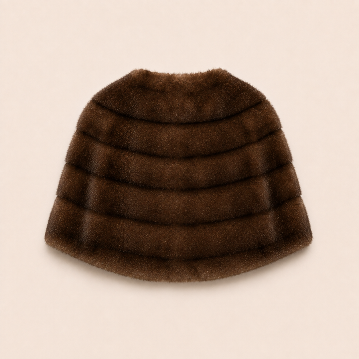 THE MINKY CAPELETTE - SABLE MINK