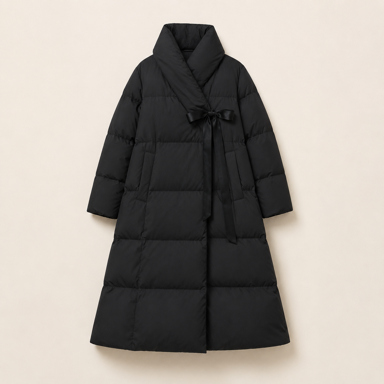 MME. AUDREY DUVET COAT - NOIR