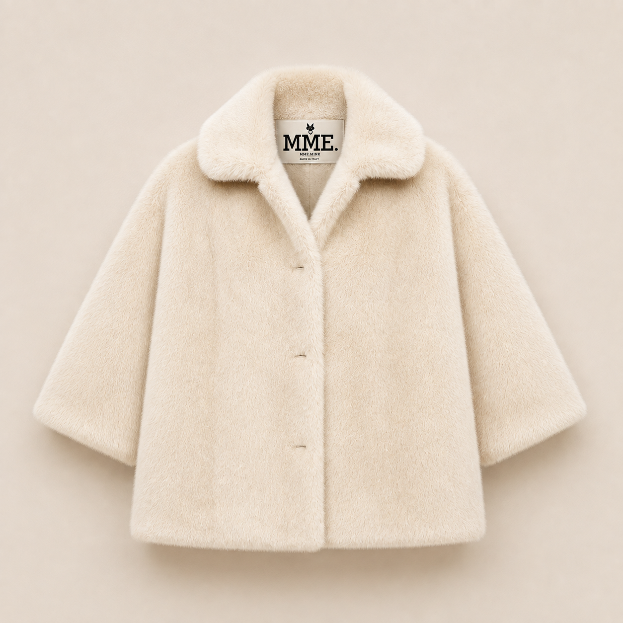 THE MINKY DAY COAT - CREME