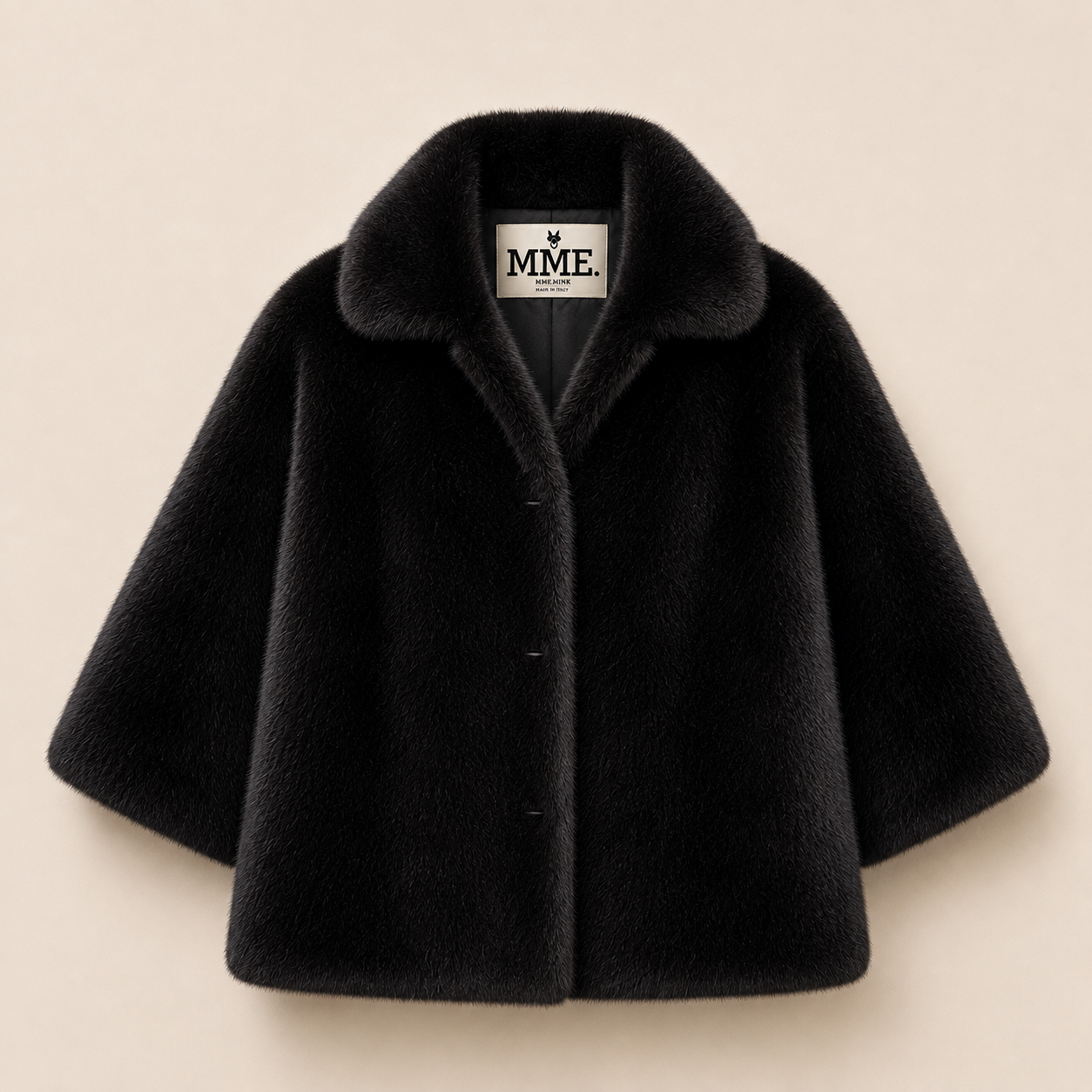 THE MINKY DAY COAT - NOIR