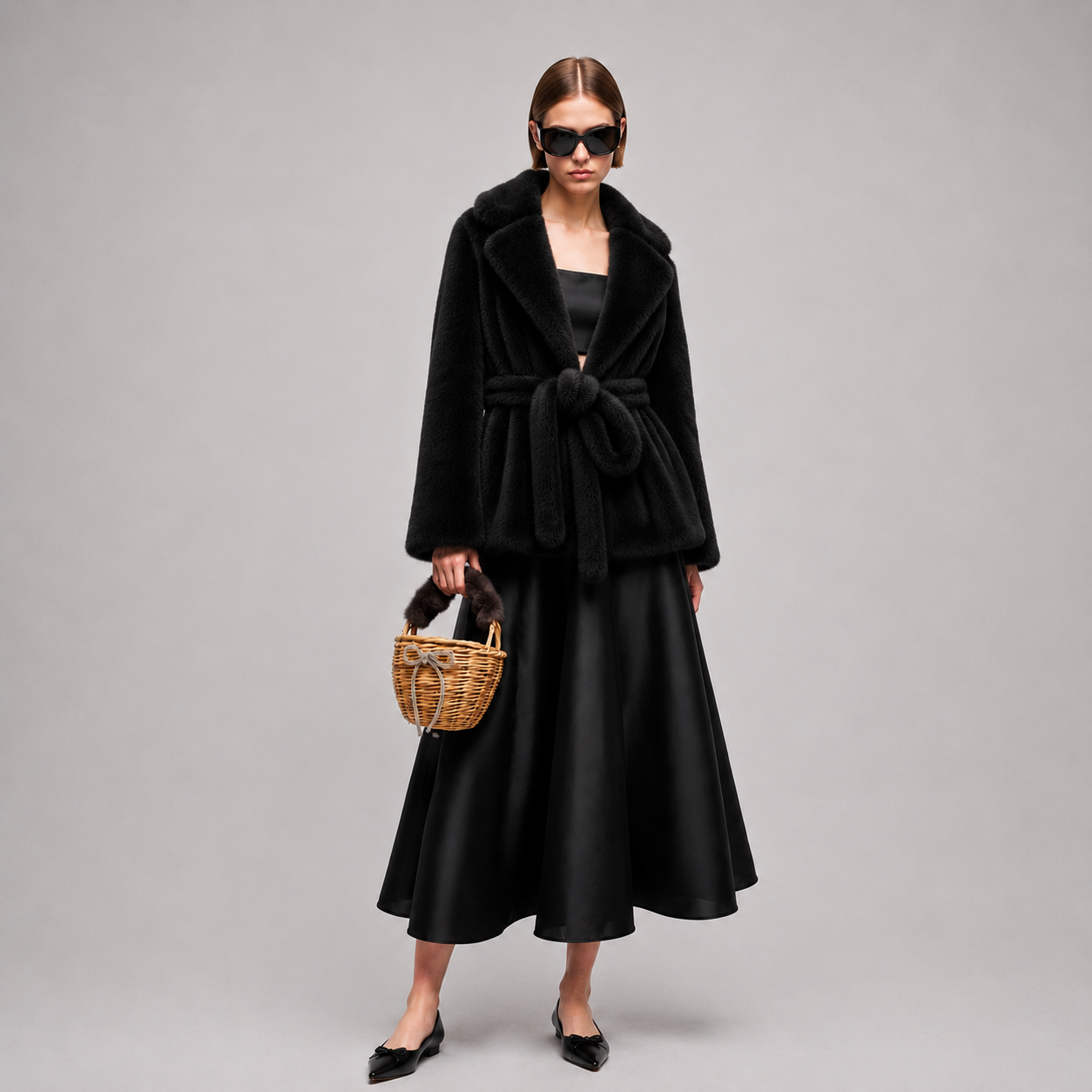 MME. Carlton Coat - NOIR