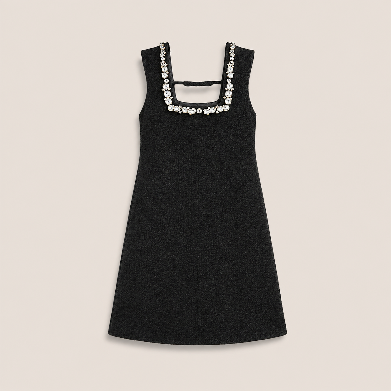 MME. BLACK TIE SATIN BOW Dress
