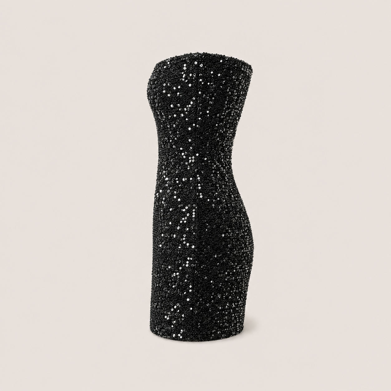MME. "SEQUIN" MINI Dress - NOIR