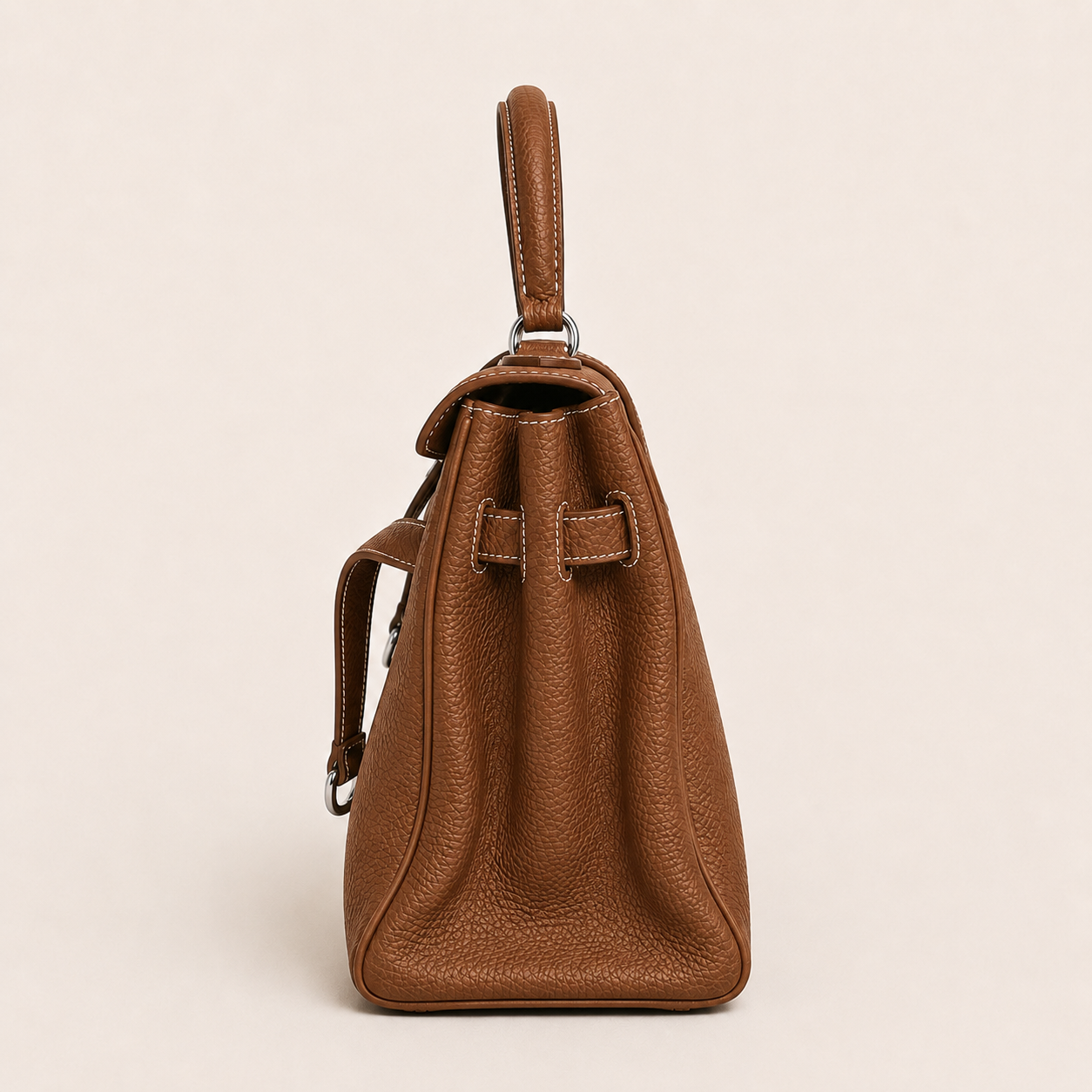 The ONASSIS 30cm LADY BAG - SADDLE