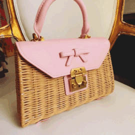 MME.MINK x THE COLONY HOTEL PALM BEACH LADY BASKET BAG