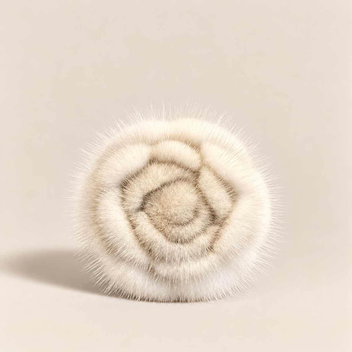THE MINKY BROOCH - CREME