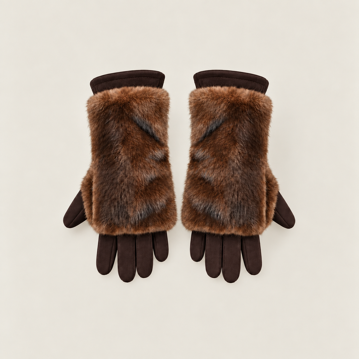 MME. MOUTON GLOVES - Chocolate