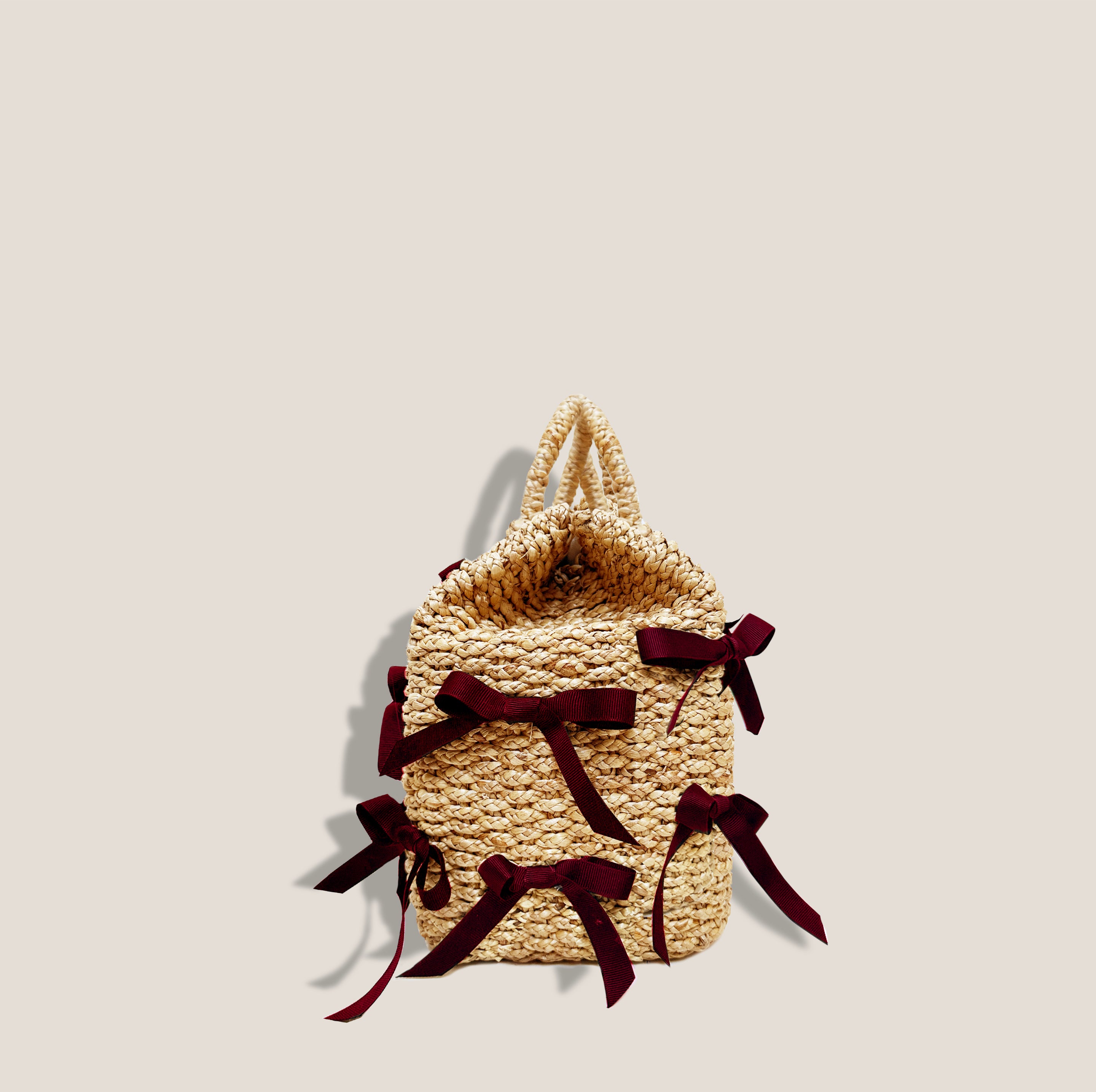 MME. DR. BOW TOTE - BURGUNDY